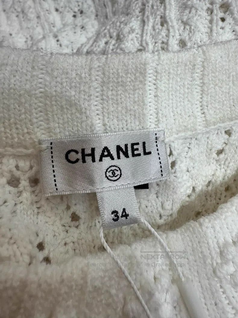 Chanel Chanel White knitted vest Size XXS / US 00 / IT 34 - 4 Thumbnail