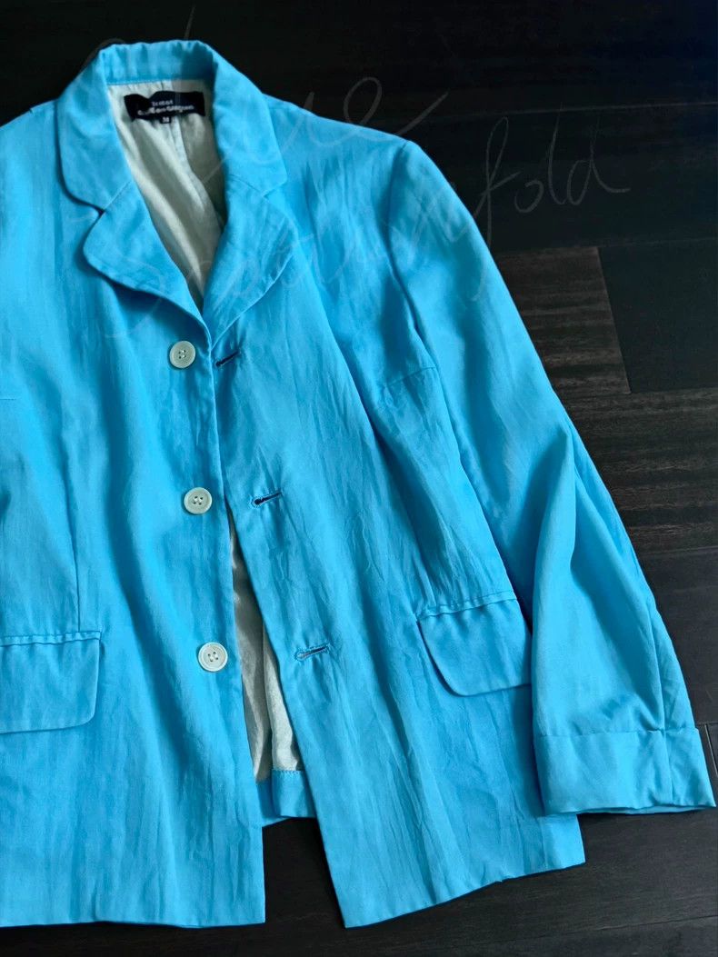 Comme des Garcons Comme des Garcons Water blue coat Size M / US 6-8 / IT 42-44 - 3 Thumbnail