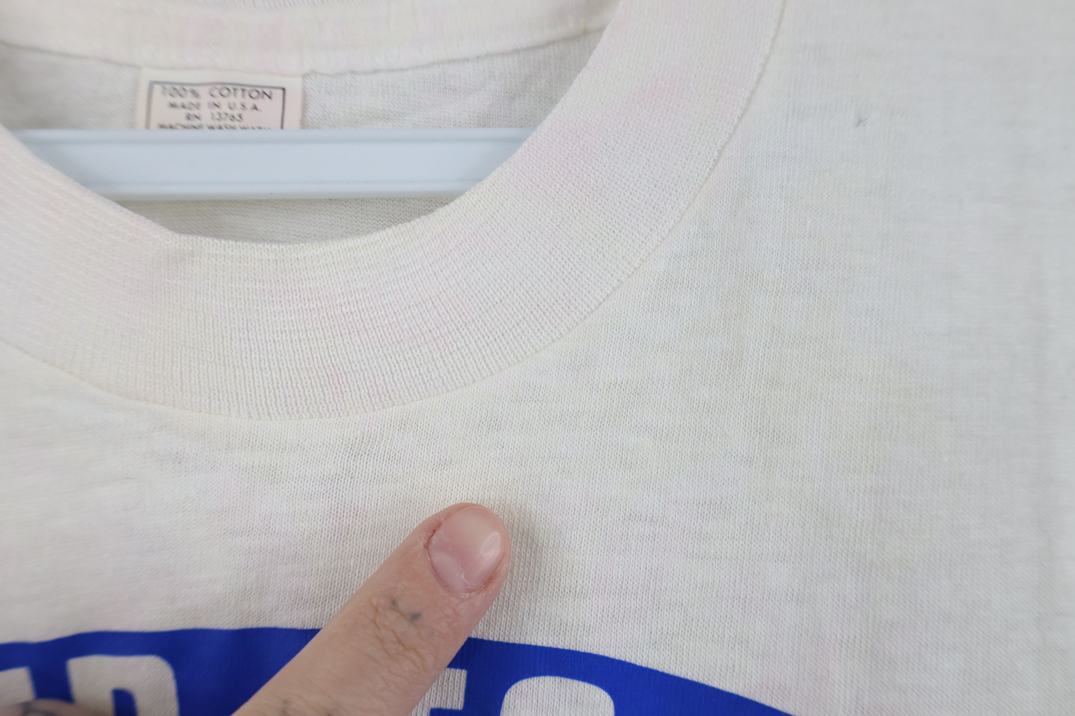 Vintage Vintage 70s A Teamster Union Short Sleeve T-Shirt White USA Size US L / EU 52-54 / 3 - 6 Thumbnail