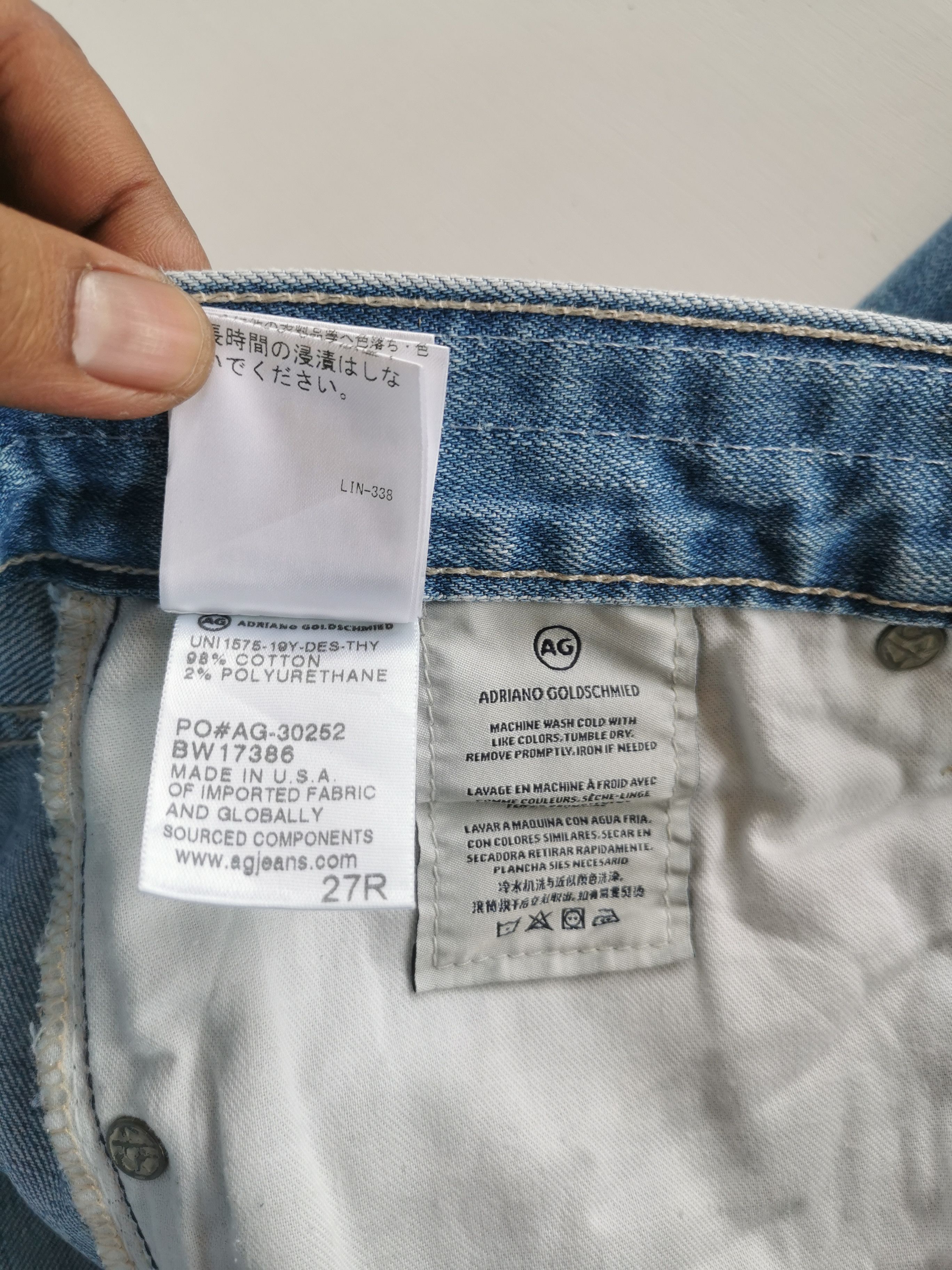 AG Adriano Goldschmied AG Adriano Goldschmied x Theory Distressed Womens Jeans Size 32" / US 10 / IT 46 - 7 Thumbnail