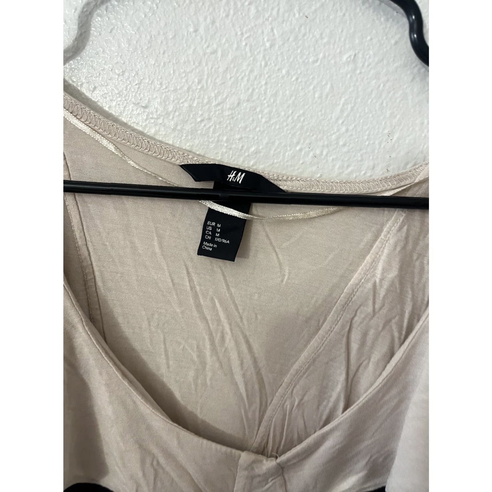 H&M H&M Shirt Womens Tank Sleeveless Knit Crew Neck Beige M Medium Size M / US 6-8 / IT 42-44 - 2 Thumbnail