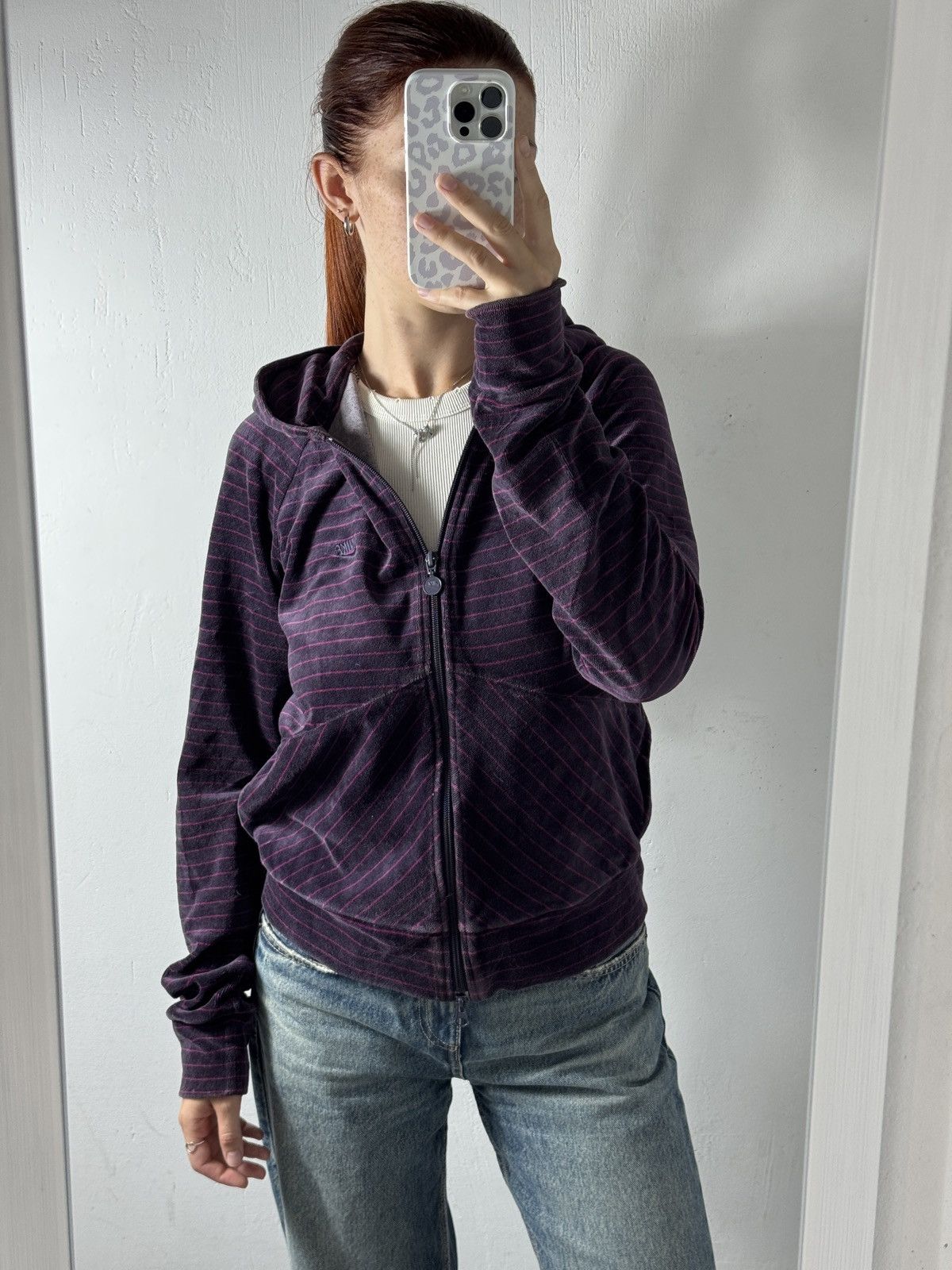 Nike VINTAGE VELOUR NIKE 2000s ZIP UP HOODIE Size XL / US 12-14 / IT 48-50 - 9 Thumbnail