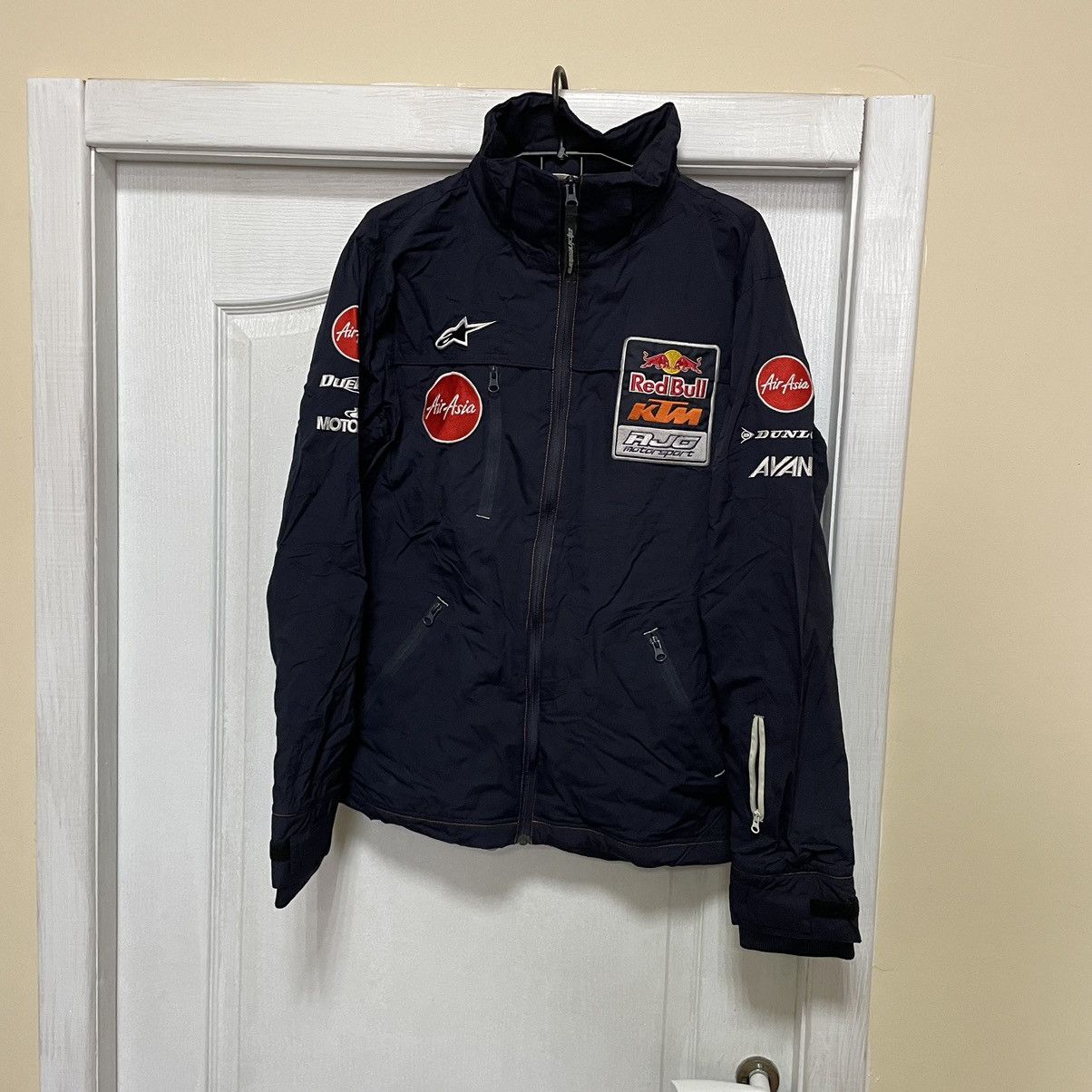 Red Bull × Vintage Vintage Red Bull Racing moto Jacket alpine bomber dunlop asi Size US L / EU 52-54 / 3 - 1 Thumbnail