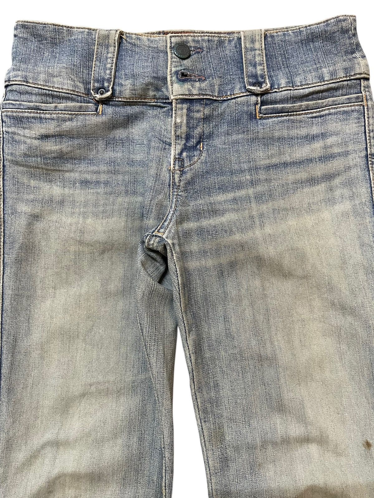 If Six Was Nine Vintage Japanese Brand Blue Faded Wash Style Flared Jeans Size US 28 / EU 44 - 4 Thumbnail