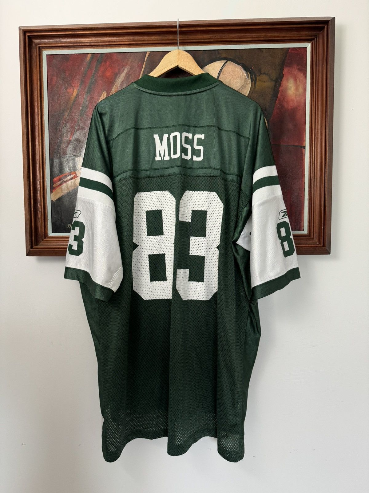 Reebok Moss #83 NY Jets New York NFL Reebok Jersey Oversize Rap Size US XXL / EU 58 / 5 - 2 Thumbnail