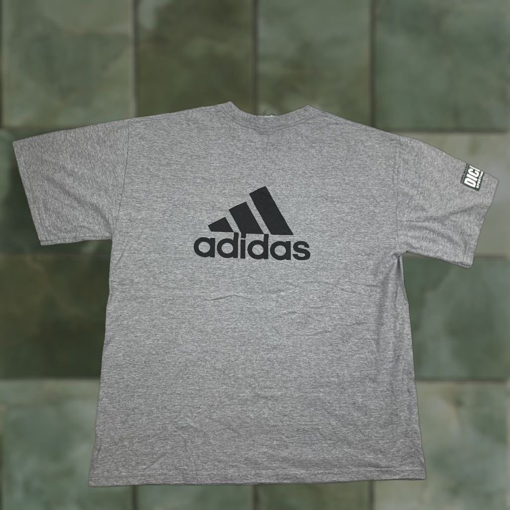 Adidas Vintage adidas T Shirt Adult Large Gray Dicks Sporting Goods Soccer Y2K Logo Size US L / EU 52-54 / 3 - 1 Thumbnail