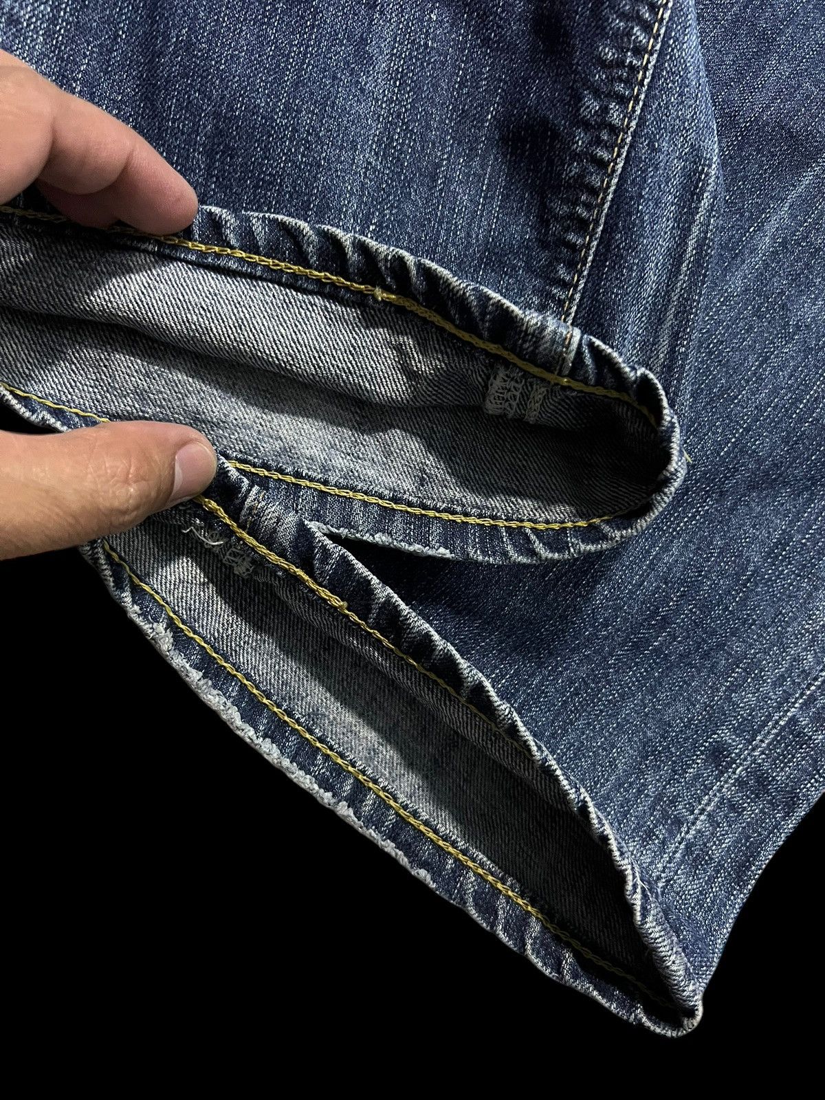 Edwin × If Six Was Nine × Le Grande Bleu (L.G.B.) VINTAGE EDWIN 503 BLUE TRIP WASHED JEANS Size US 33 - 10 Thumbnail