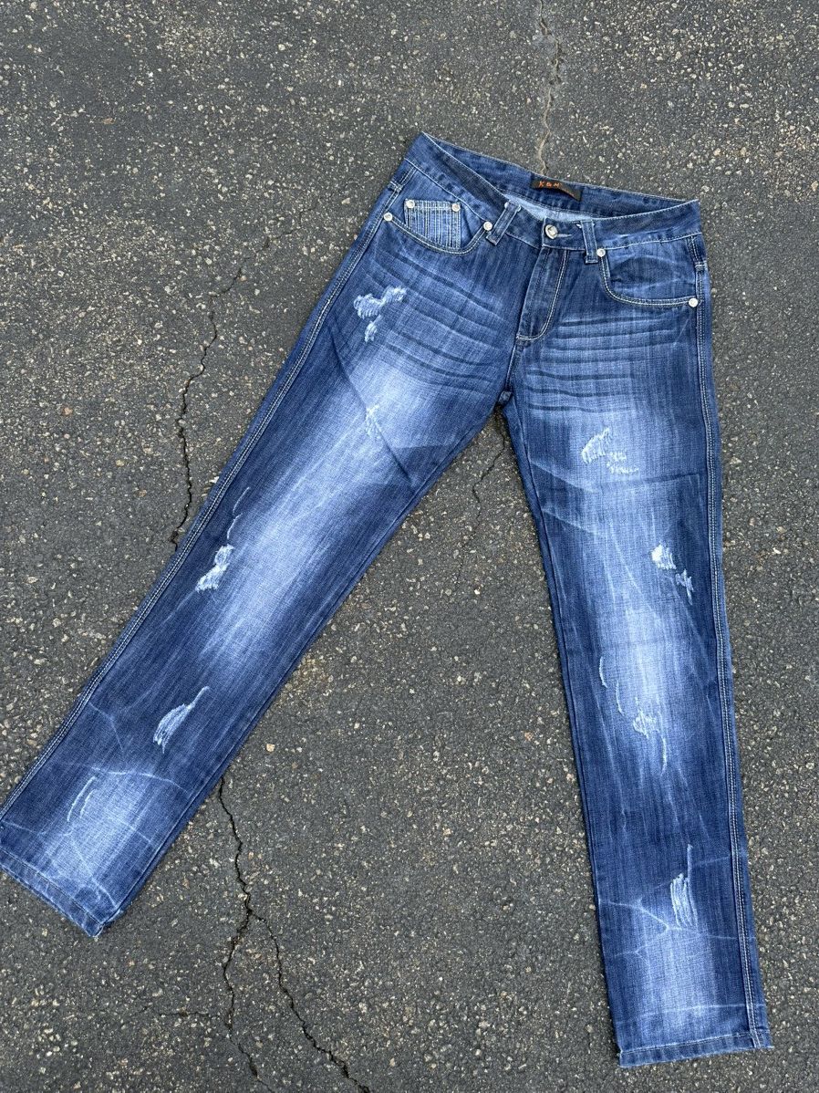 Vintage K&m jeans Kosmo lupo Size US 31 - 3 Thumbnail