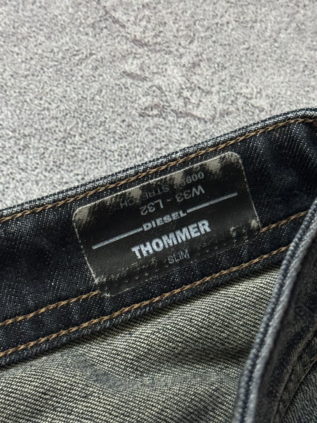 Diesel × Diesel Black Gold Diesel 33/32 thommer blue denim pant trouser Jean chino y2k Size US 33 - 13 Thumbnail