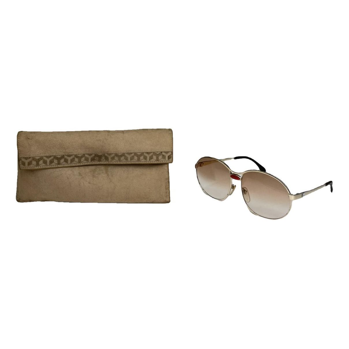 Yves Saint Laurent Pink Metal Sunglasses Size ONE SIZE - 1 Thumbnail