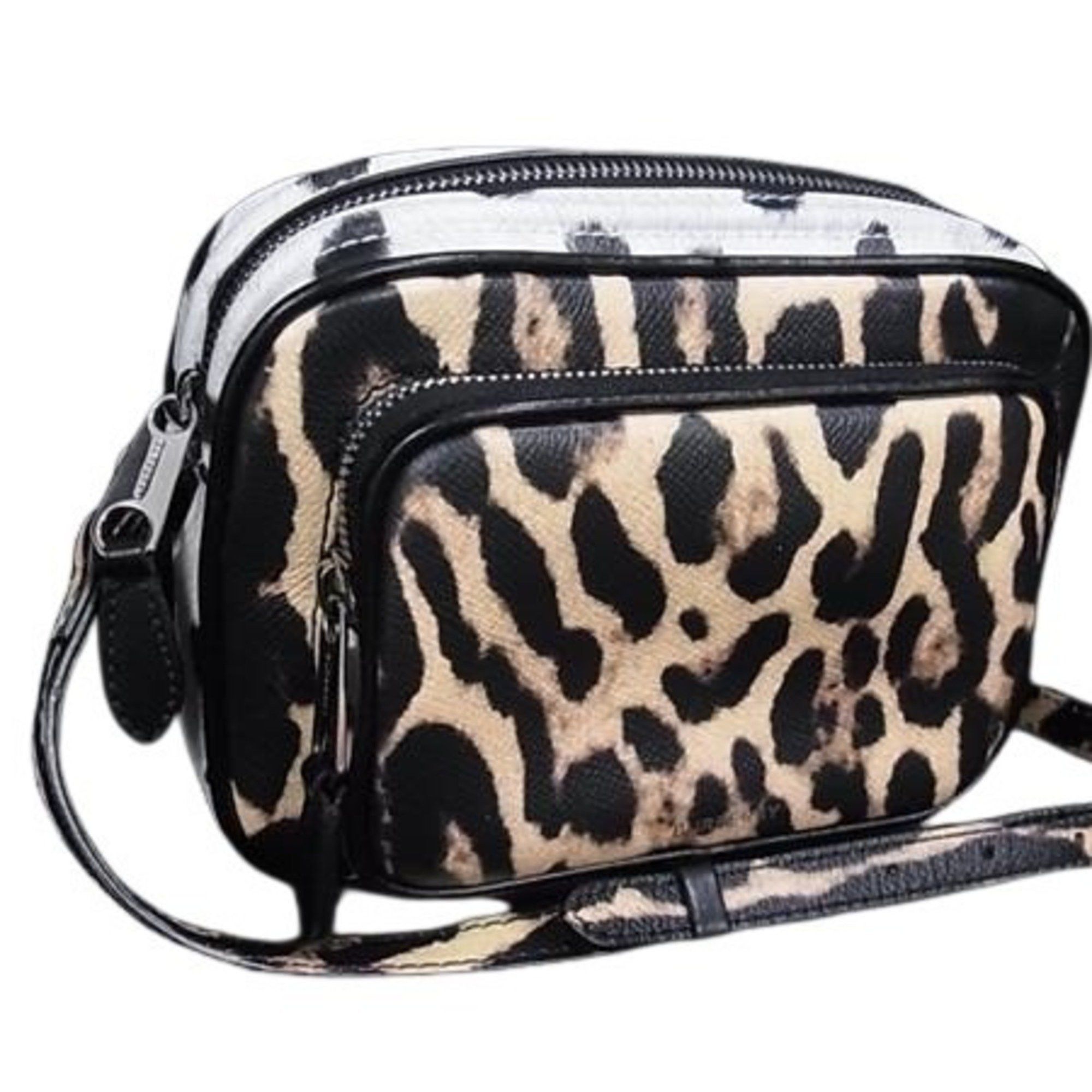 Burberry BURBERRY Shoulder Bag/Camera Bag in Brown and White Leather, Leopard Print, for Women Size ONE SIZE - 1 Thumbnail