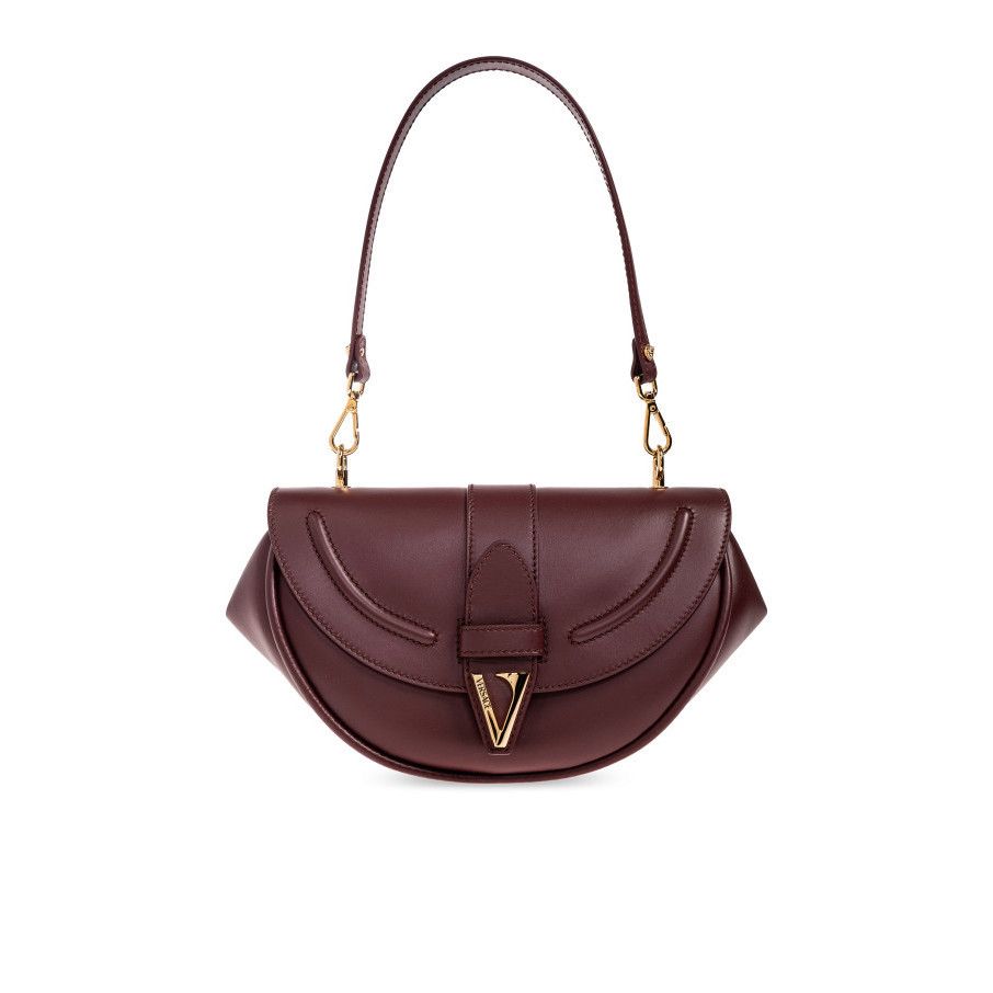Versace VERSACE Virtus Burgundy Leather Shoulder Bag New & Authentic Size ONE SIZE - 1 Thumbnail