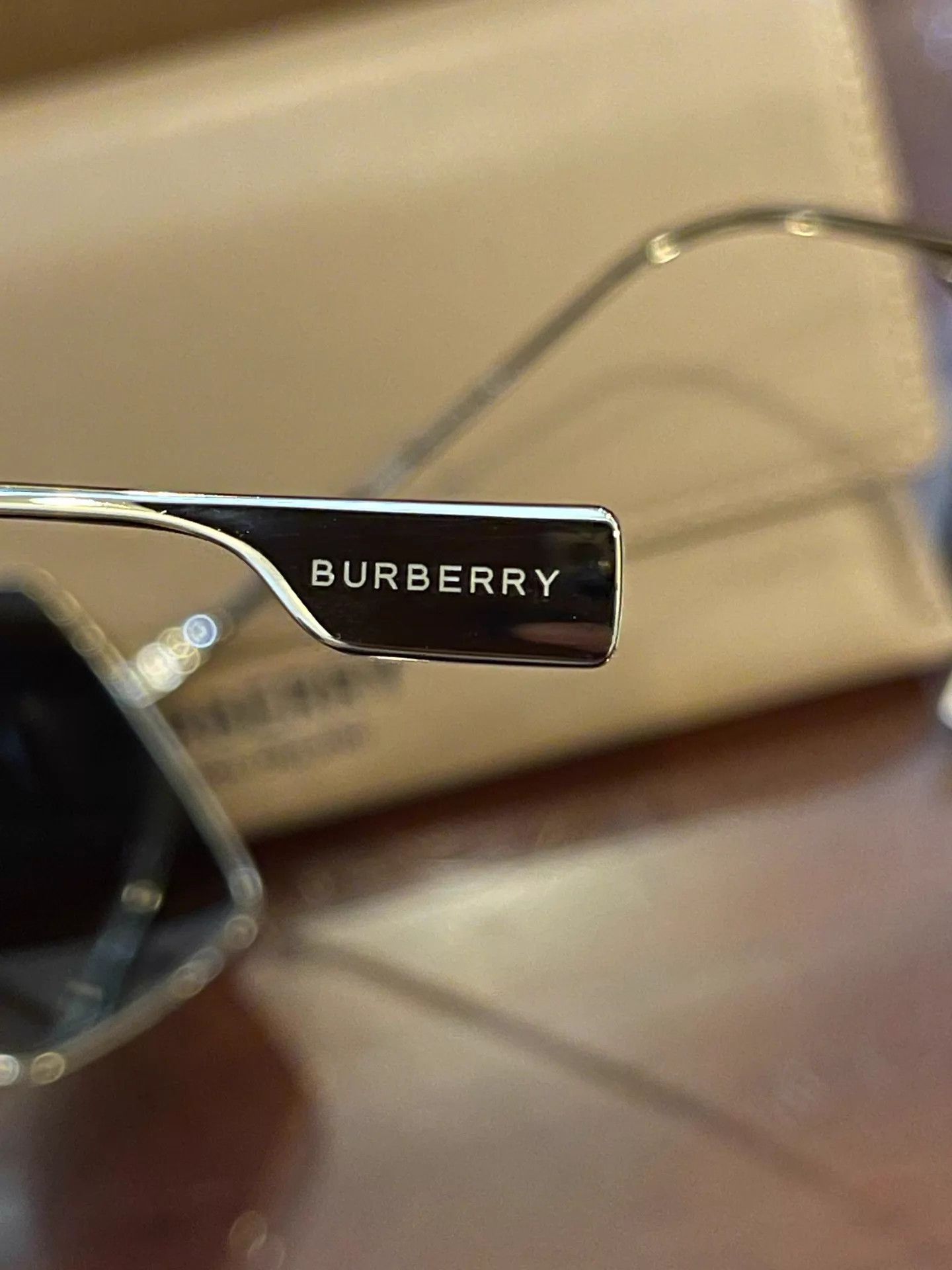Burberry Burberry Women's Square Gold Trim Sunglasses - Jing Tian Size ONE SIZE - 5 Thumbnail