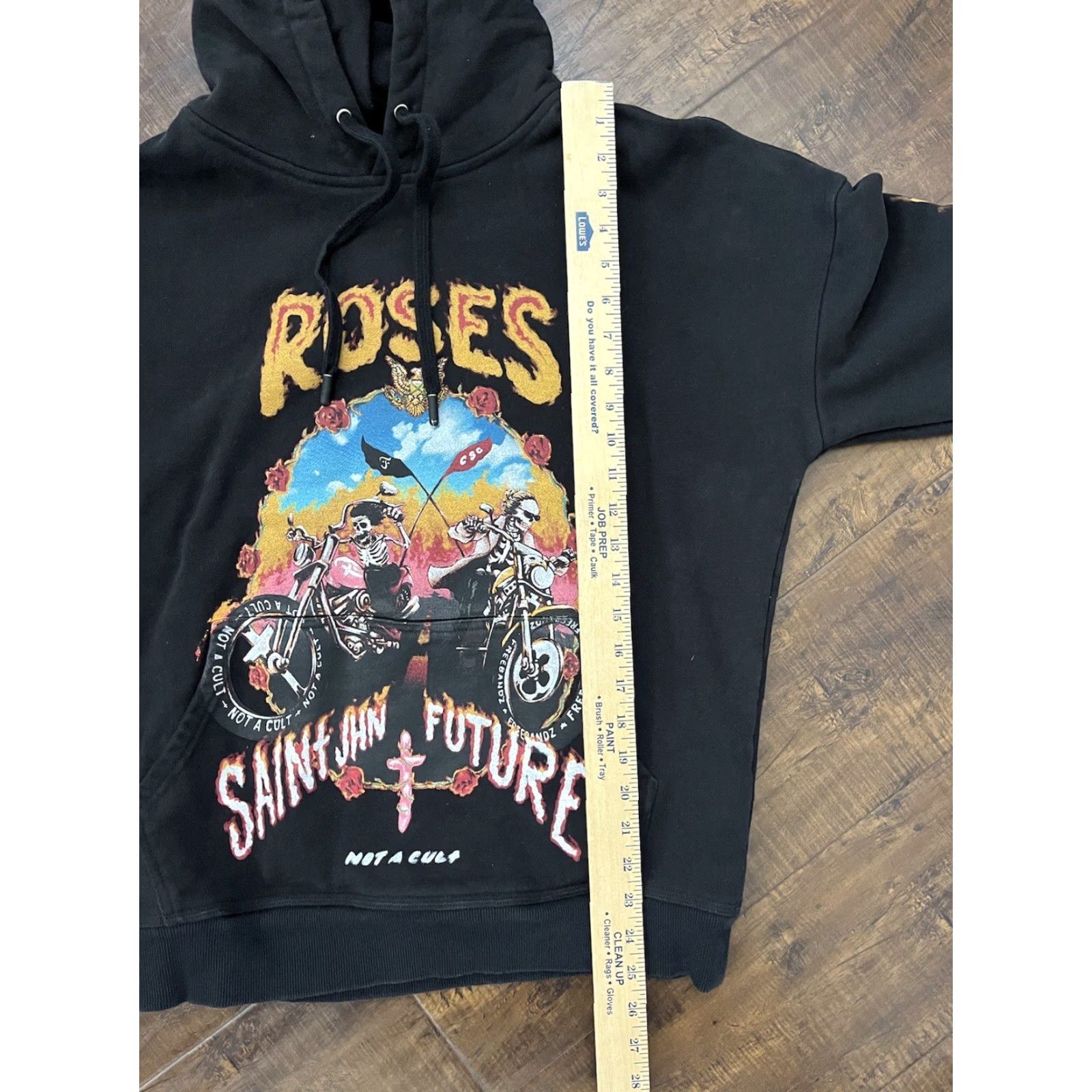 Vintage SAINT JHN x Future Roses Mens Black Hoodie Sweatshirt Merch Tour Not A Cult Rap Hoodie Sweatshirt Mens Black Roses 2020s Mens Size US M / EU 48-50 / 2 - 7 Thumbnail