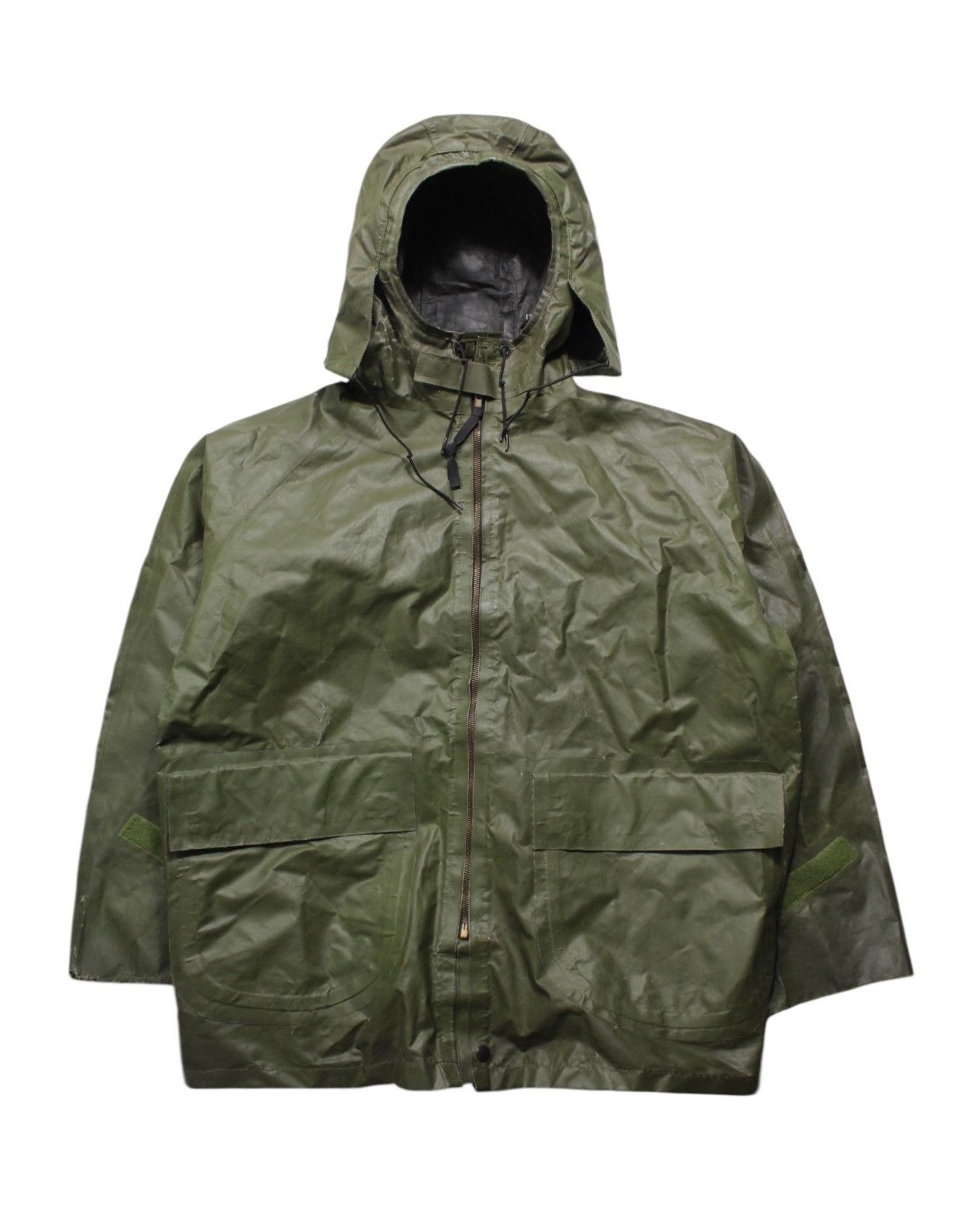 Vintage 1990 US ARMY WET WEATHER DOUBLE HOOD PARKA Size US M / EU 48-50 / 2 - 1 Thumbnail