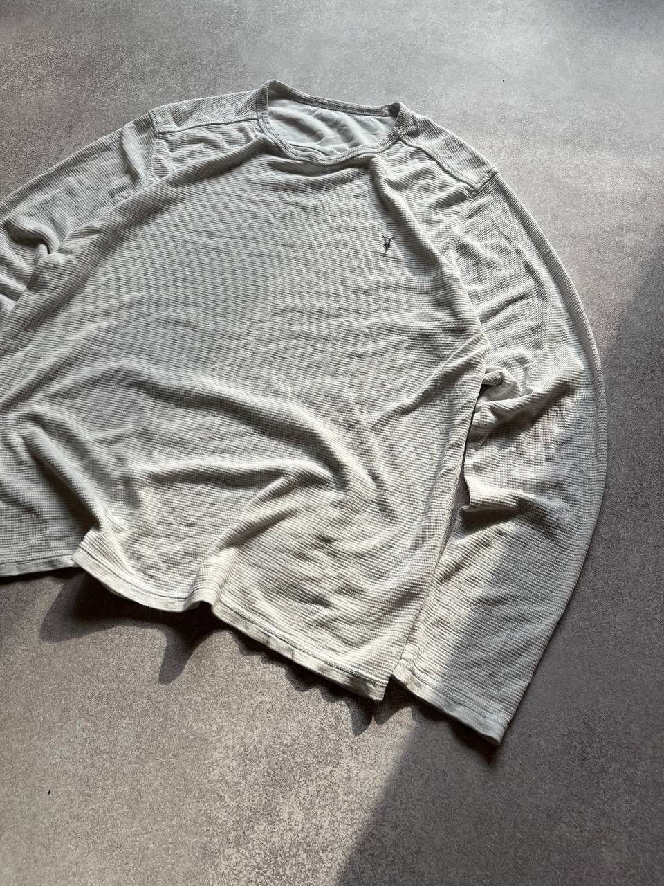 Allsaints × Vintage Vintage Allsaints Waffle Boxy Longsleeve T-shirt L Size US L / EU 52-54 / 3 - 3 Thumbnail