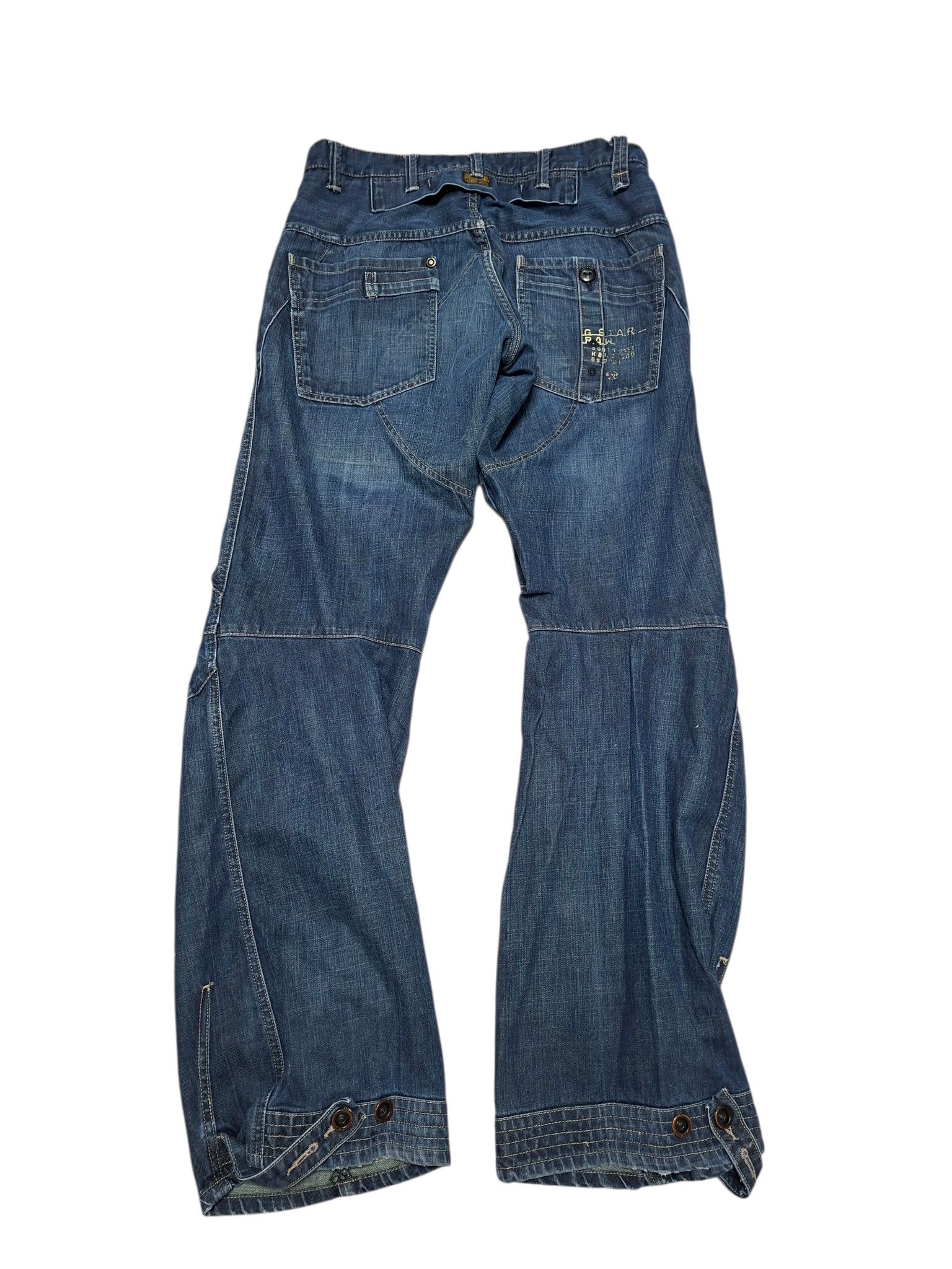 G-Star G STAR RAW AVANT GARDE MULTIPOCKET DOUBLE KNEE JEANS DENIM Size US 34 / EU 50 - 3 Thumbnail