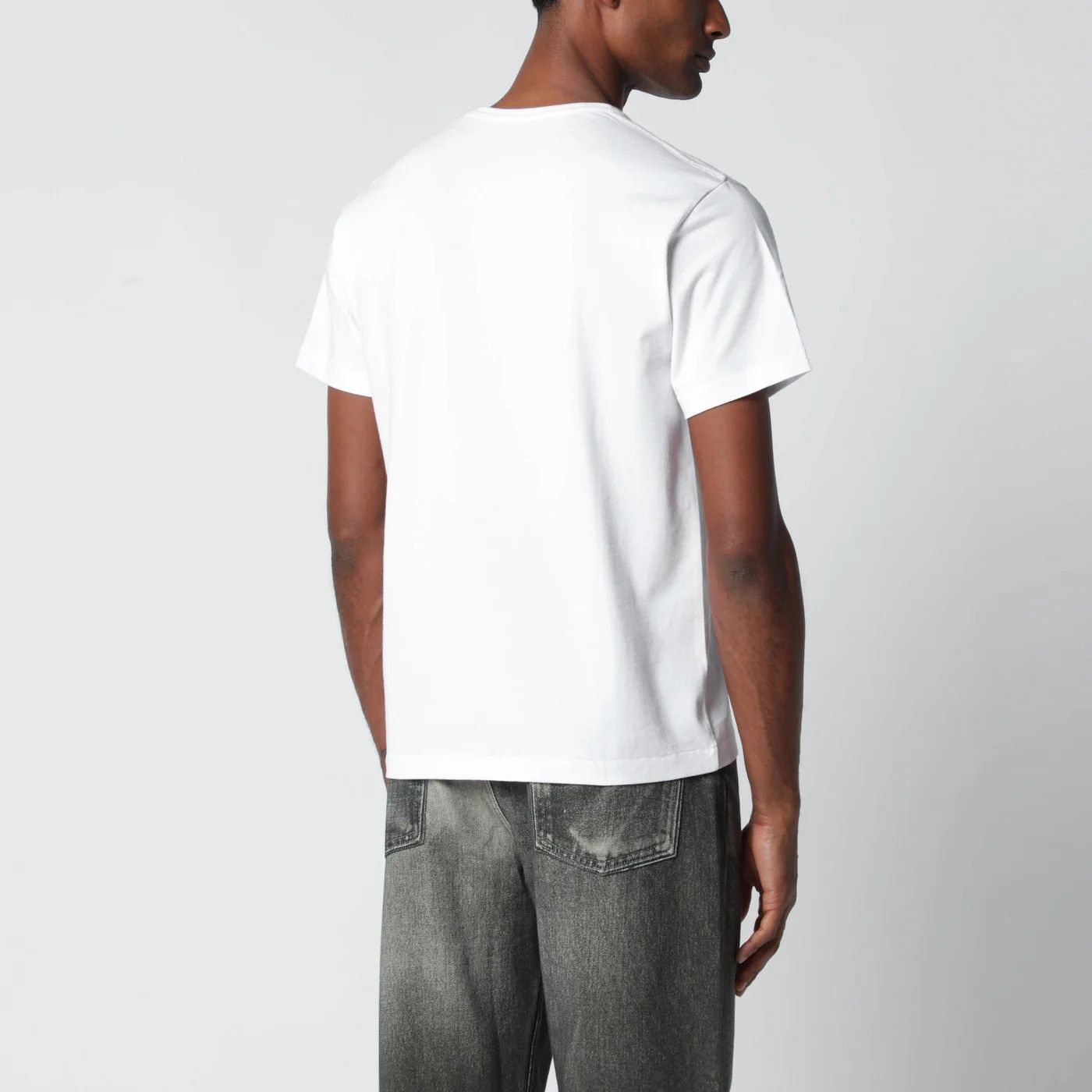 JW Anderson o1d2blof0526 Short Sleeve Cotton T-Shirt in White Size US M / EU 48-50 / 2 - 3 Thumbnail