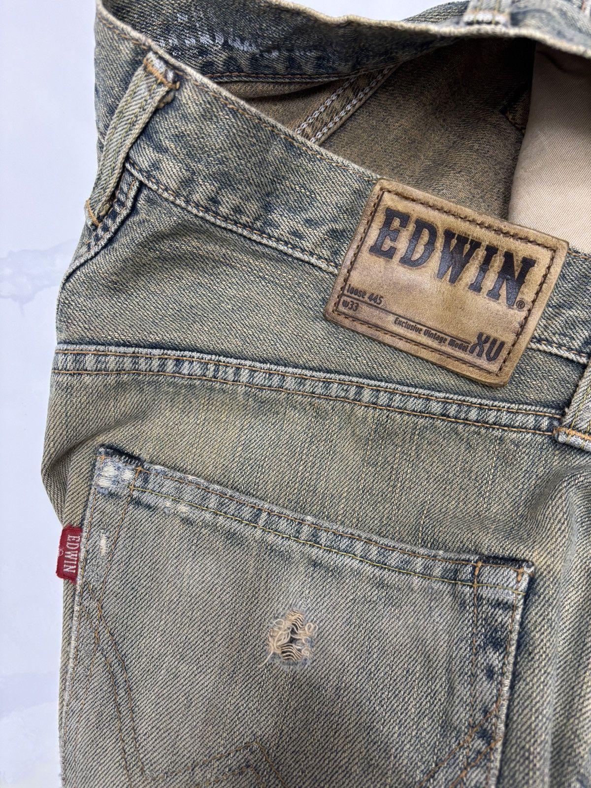 Kapital EDWIN LOOSE 445 Earthy Muddy Wash Baggy Jeans Size US 32 / EU 48 - 10 Thumbnail