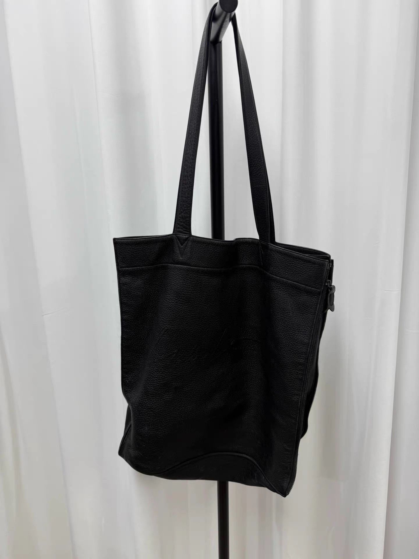 Yohji Yamamoto Yohji Yamamoto Pour Homme Deerskin Zip Logo Tote K20 Size ONE SIZE - 5 Thumbnail