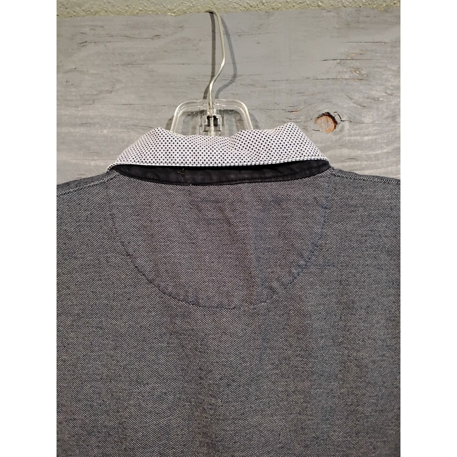 Other D & F Mens Gray Collar Shirt (Size Large) Size US L / EU 52-54 / 3 - 11 Thumbnail