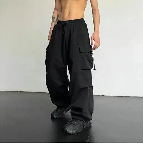 Jean Cargo Pants Multi-pocket With Elastic Size US 32 / EU 48 - 2 Thumbnail