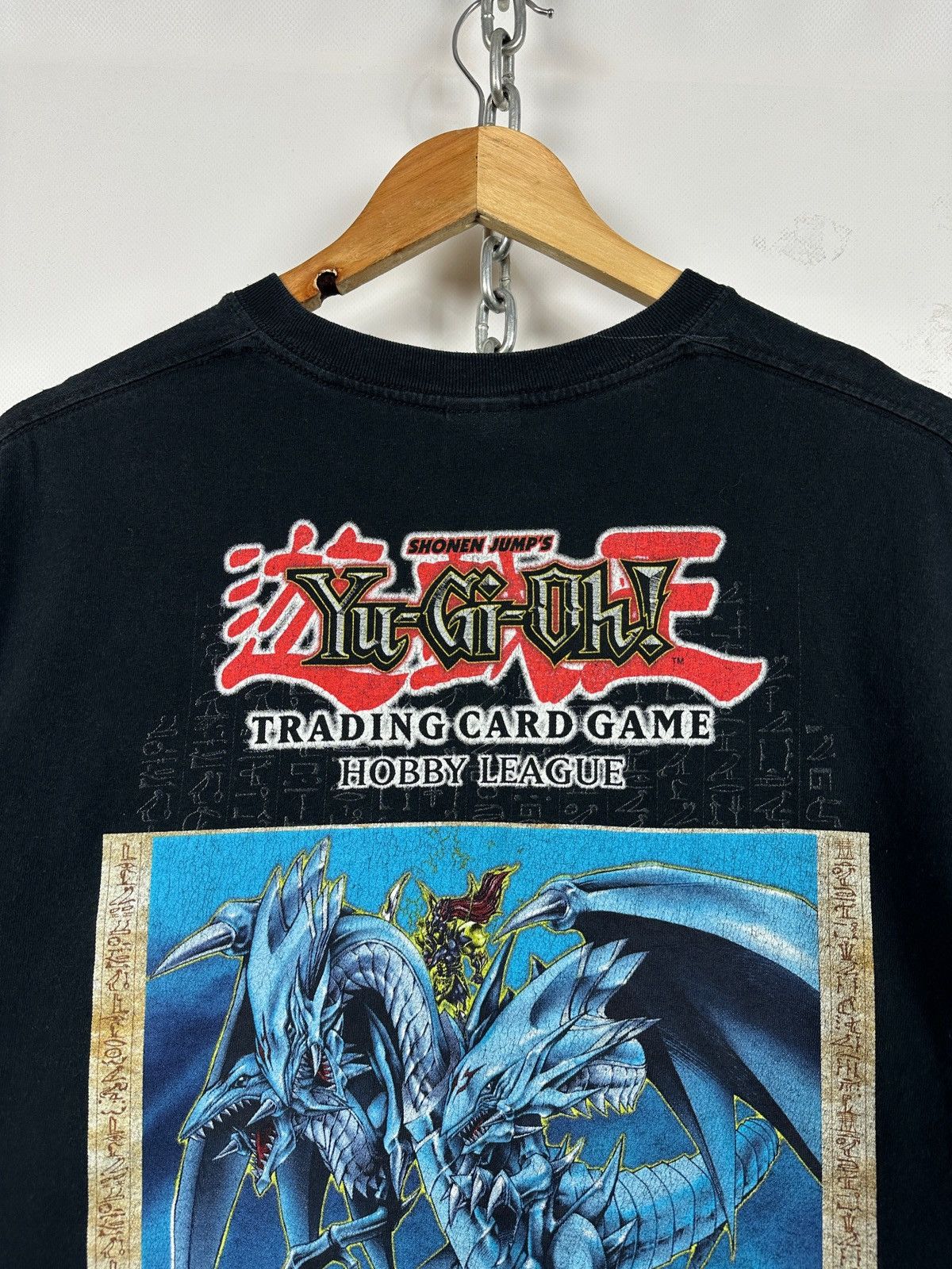 Anime 1996 Vintage Kazuki Takahashi Yu Gi Oh Hobby League T-Shirt Size US L / EU 52-54 / 3 - 7 Thumbnail