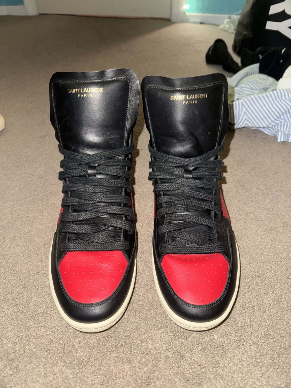 Saint Laurent Paris Saint Laurent Paris SL10h red/black/white Size US 11 / EU 44 - 4 Thumbnail
