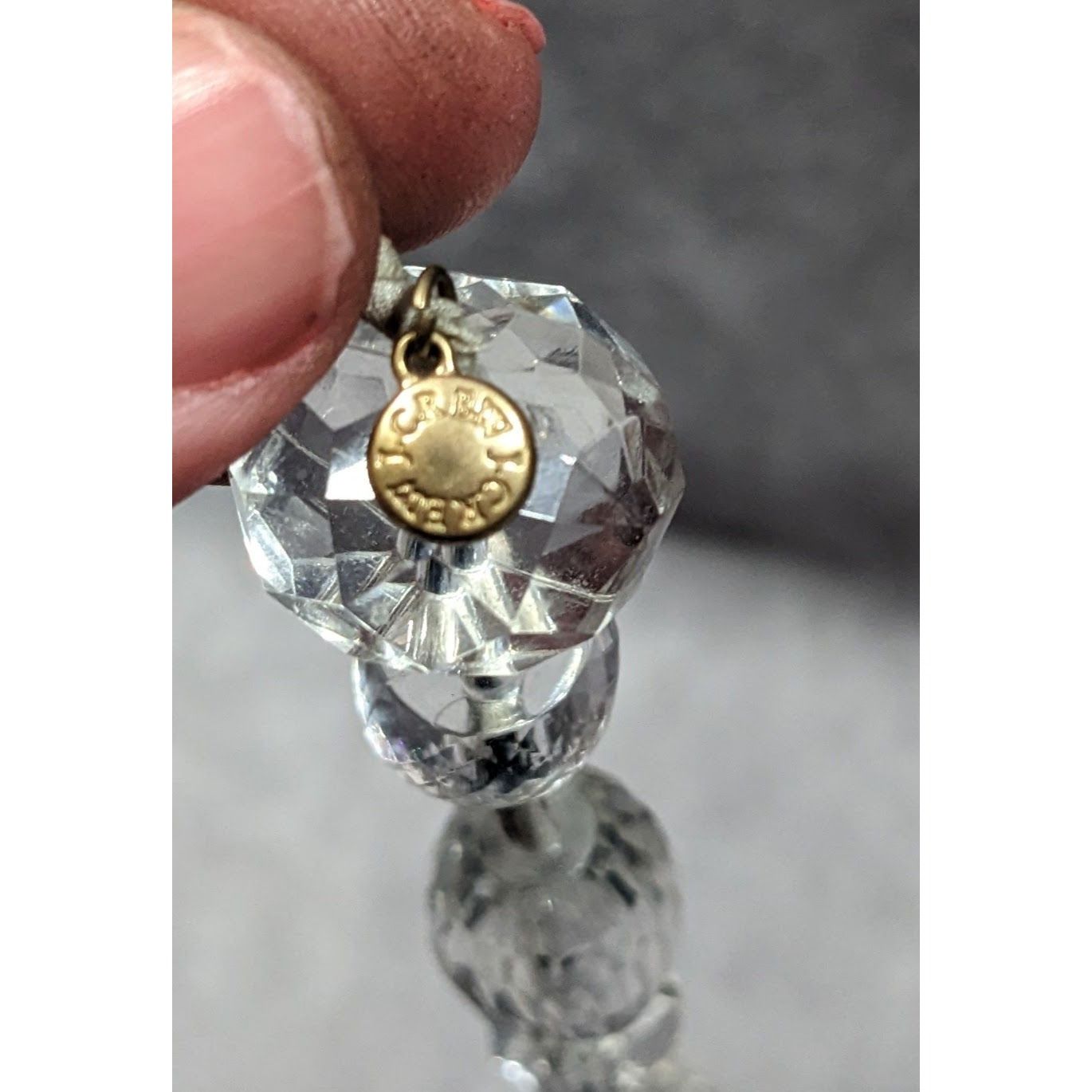J.Crew J.Crew Chunky Clear Beaded Grey Ribbon Station Necklace Size ONE SIZE - 5 Thumbnail