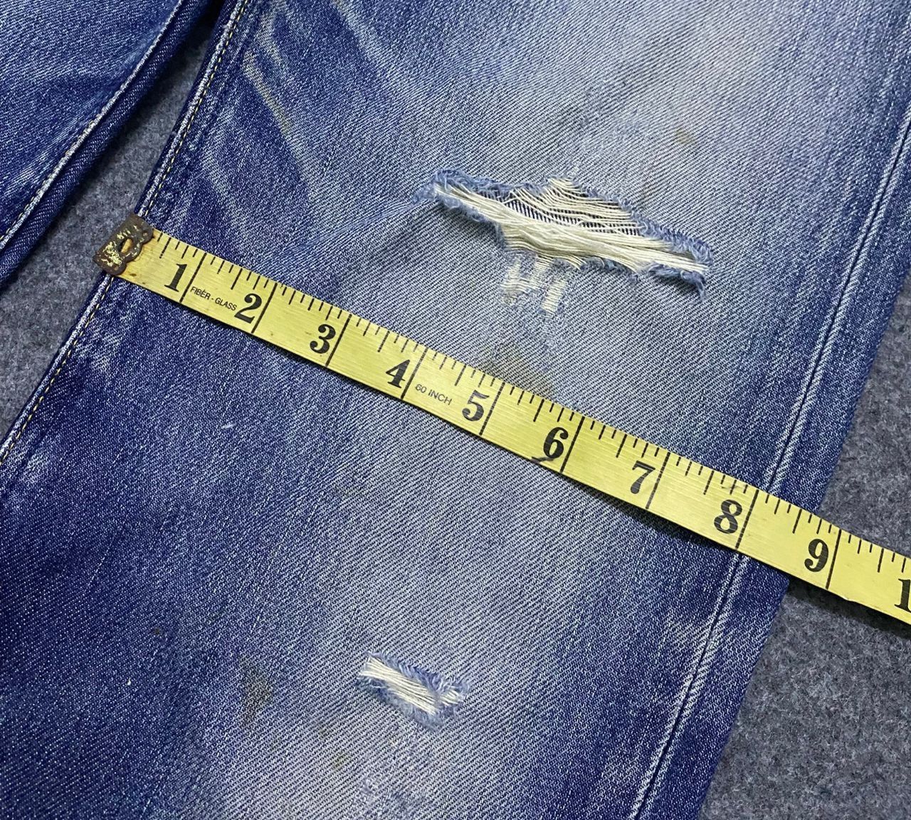 If Six Was Nine 💥Best Offer💥Vintage 90s Lee Riders Distressed Denim Size US 30 / EU 46 - 4 Thumbnail