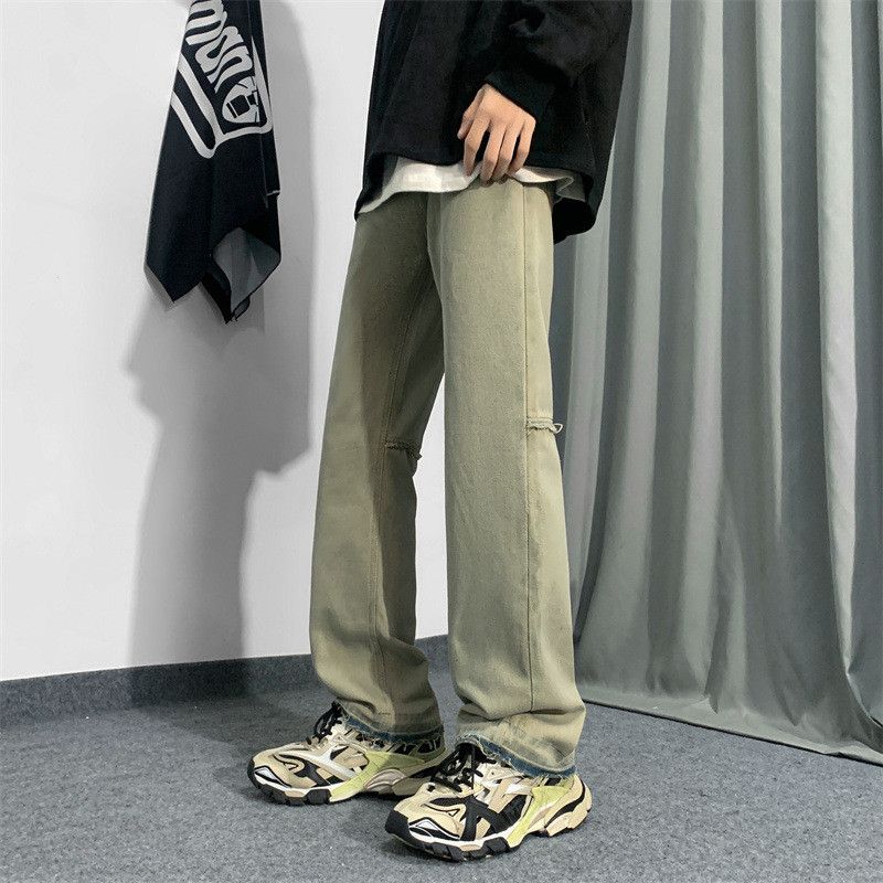 Japanese Brand Straight leg wide leg high street jeans Size US 32 / EU 48 - 2 Thumbnail