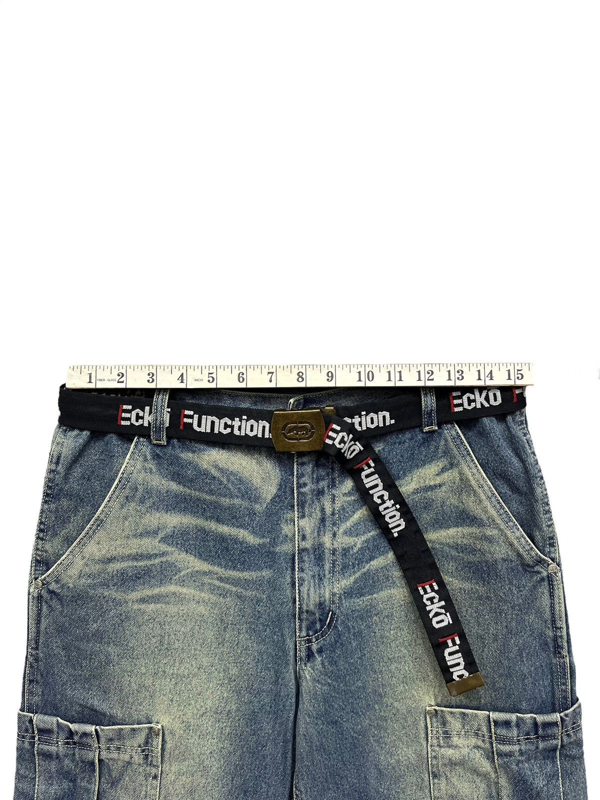Ecko Unltd. 🔥Vintage ECKO Hip-Hop Skate Denim Cargo Shorts With Belt Size US 30 / EU 46 - 11 Thumbnail