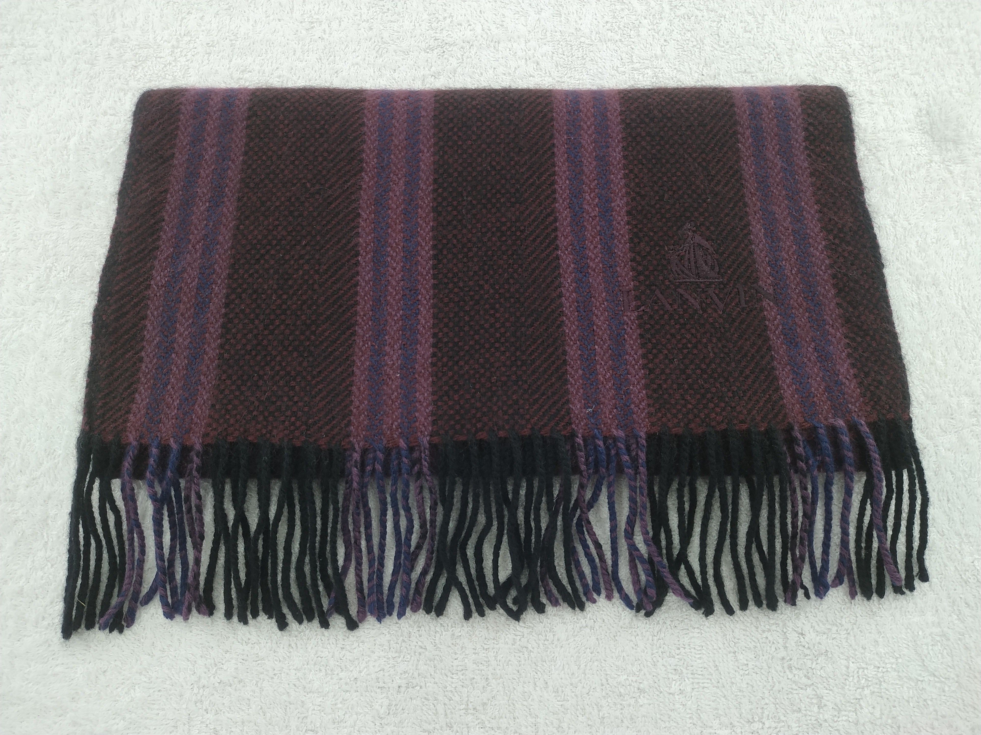Lanvin × Vintage Lanvin Scarf / Muffler / Neckwear - WW626 Size ONE SIZE - 2 Thumbnail