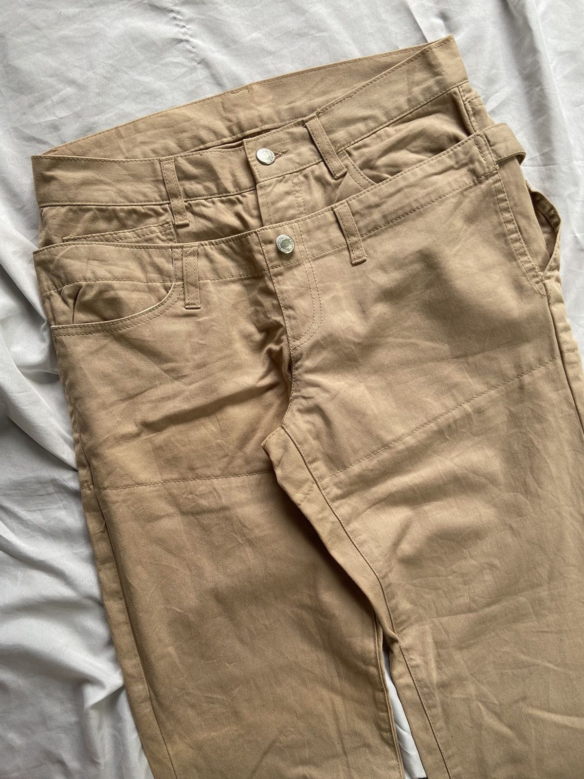 Japanese Brand DOUBLE LAYER JAPANESE CASUAL CHINO PANTS Size US 30 / EU 46 - 4 Thumbnail
