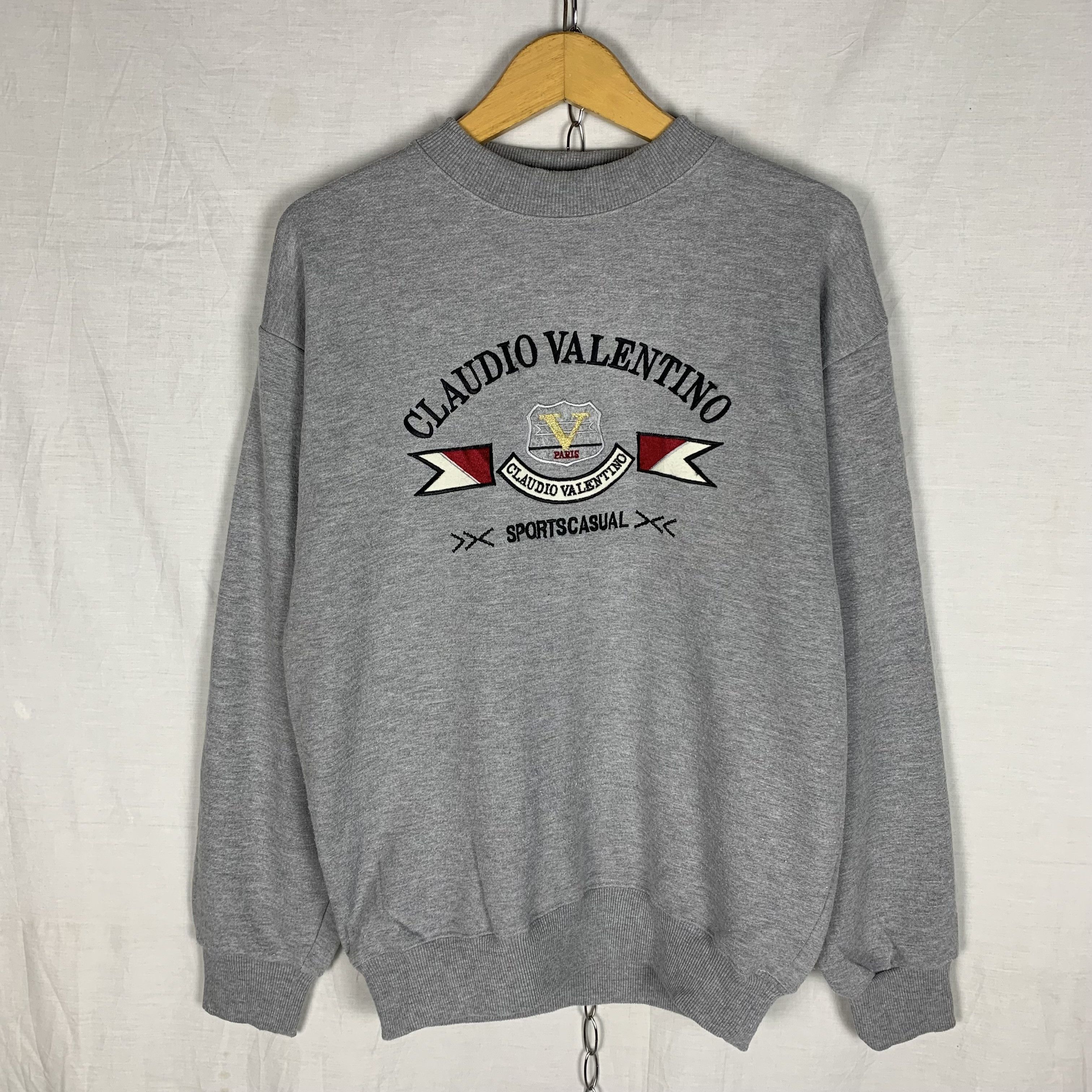 Valentino Vintage Claudio Valentino Sweatshirt Crewneck Size US L / EU 52-54 / 3 - 1 Thumbnail