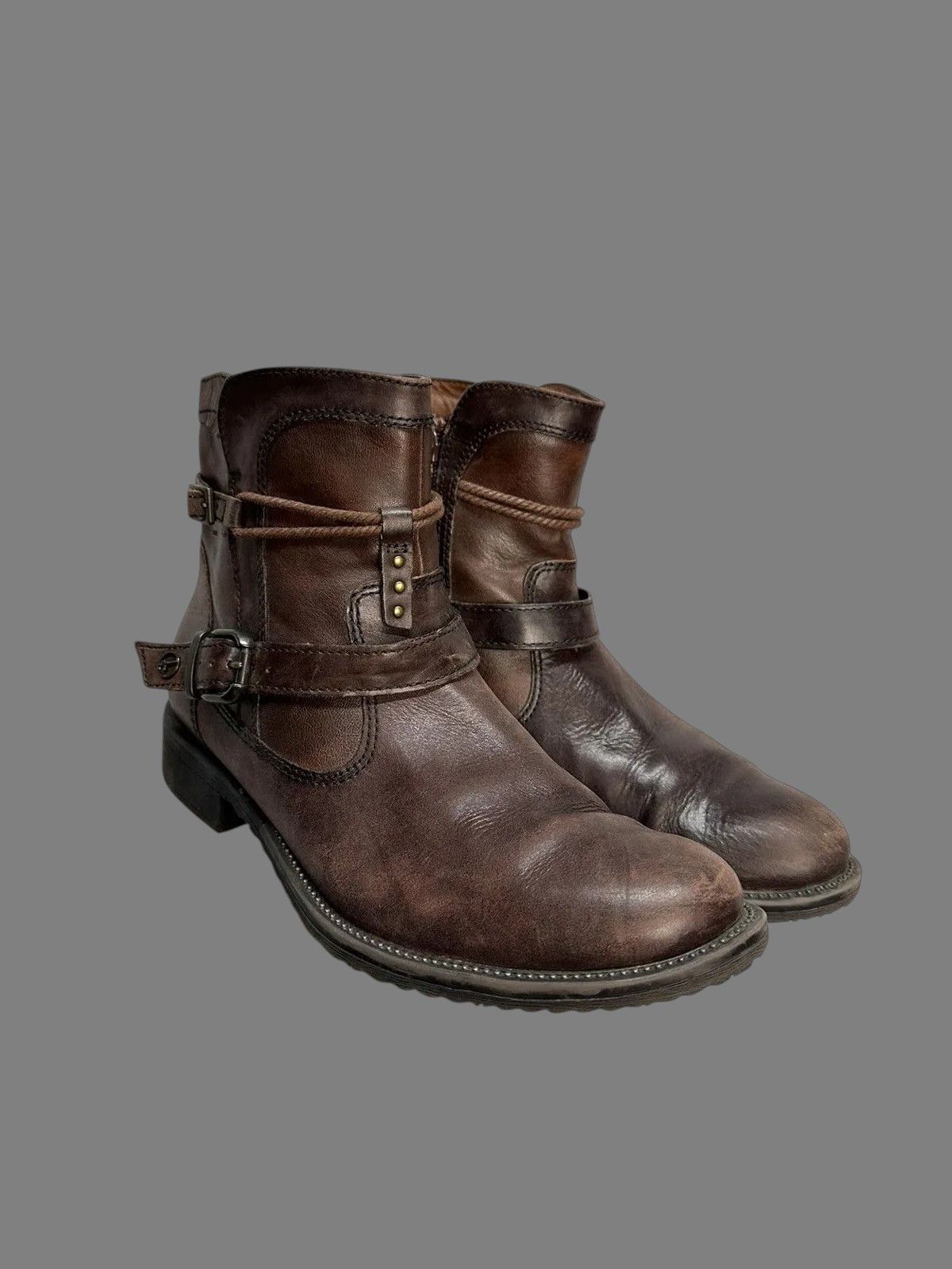 Guidi Vintage DIRK BIKKEMBERGS STYLE Leather Boots Isay Miyake Size US 7 / EU 40 - 2 Thumbnail