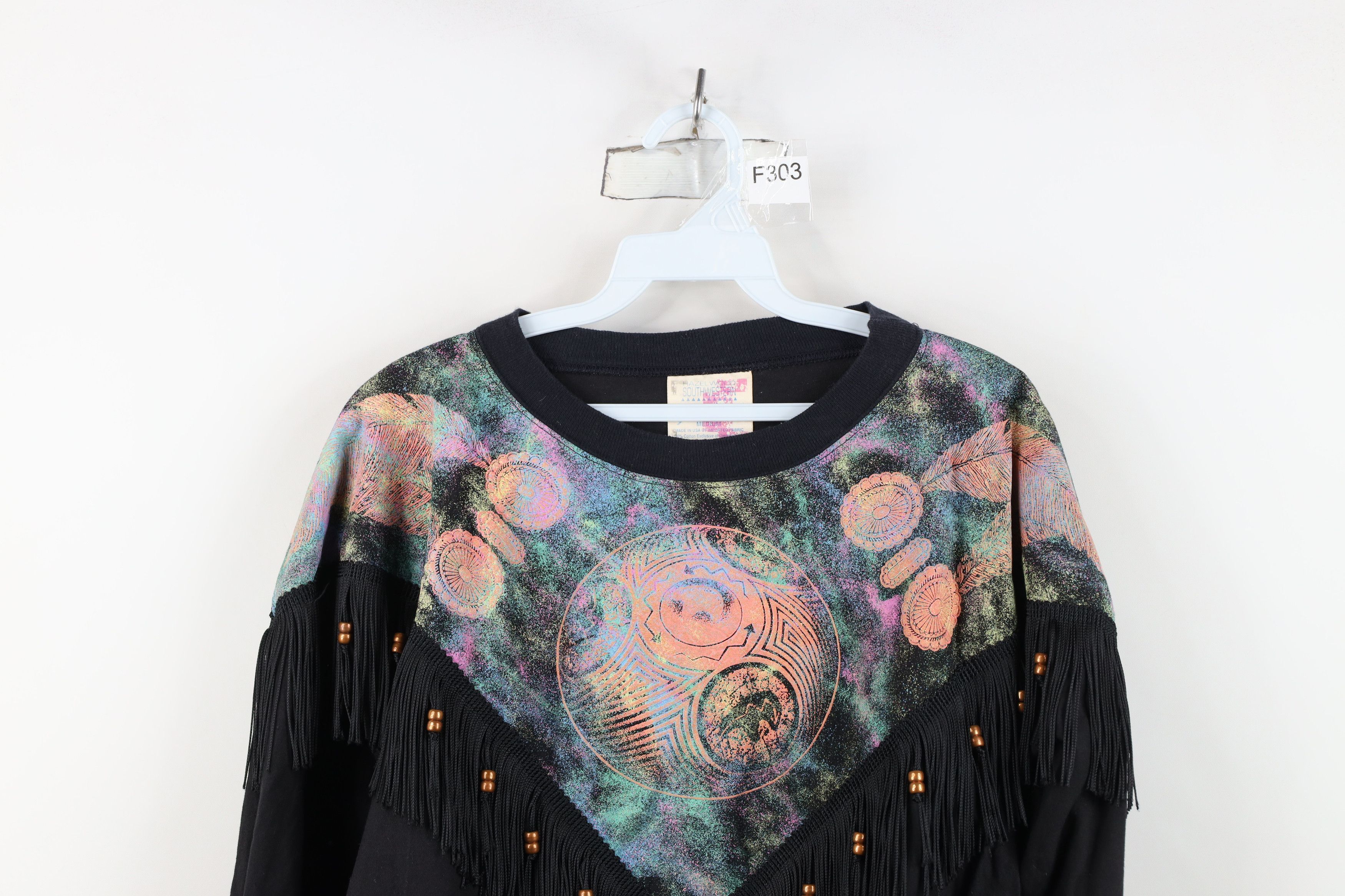 Vintage Vintage 90s Western Cowgirl Southwestern Pullover Jacket USA Size M / US 6-8 / IT 42-44 - 2 Thumbnail
