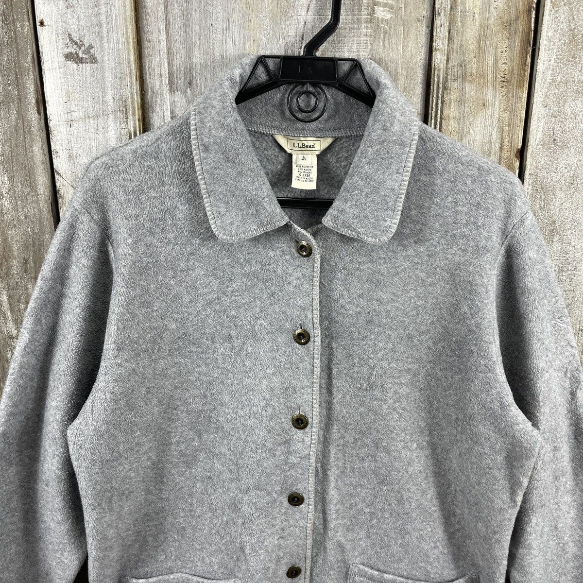 L.L. Bean × Vintage Vintage L.L Bean Fleece Button Up Size US L / EU 52-54 / 3 - 3 Thumbnail
