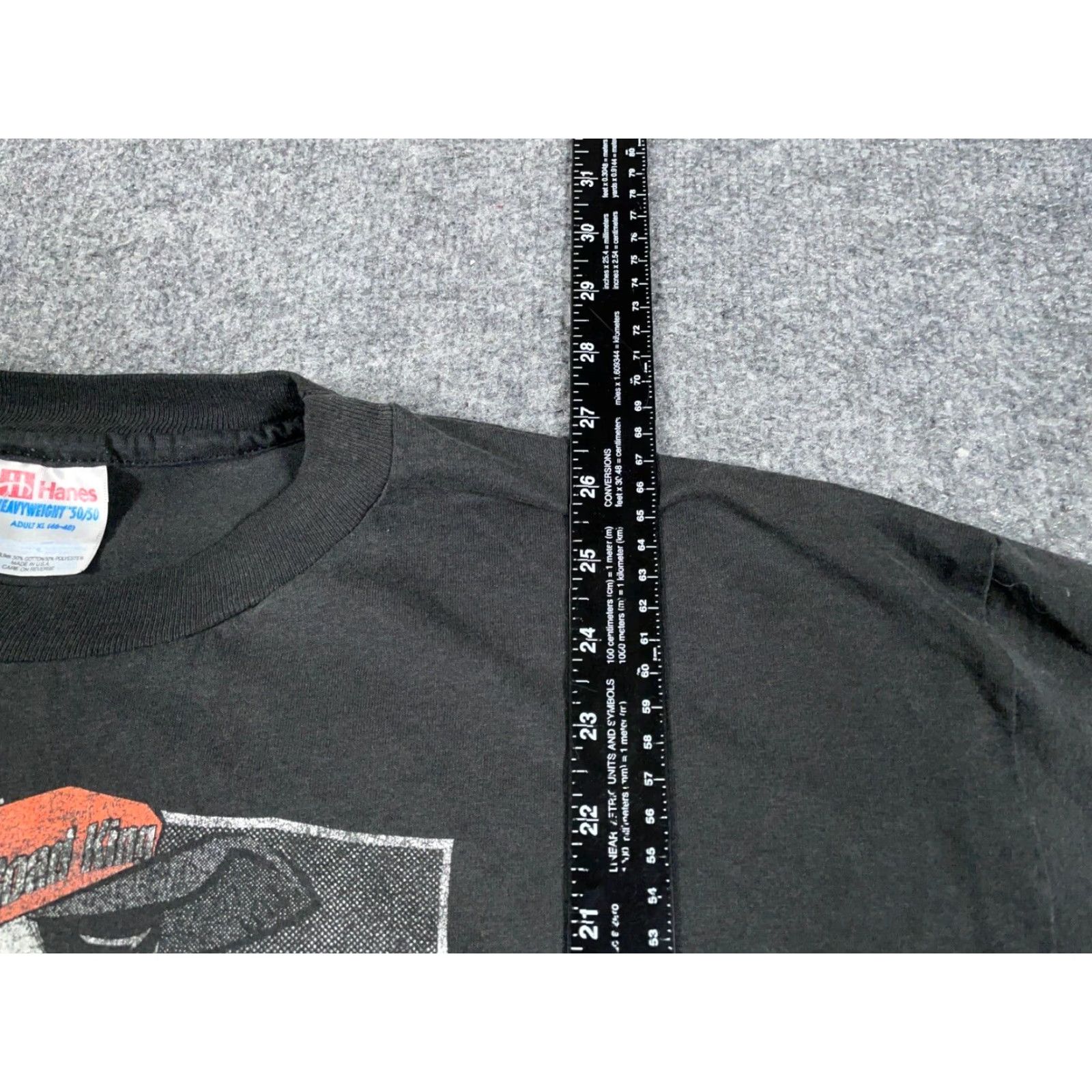 Hanes VINTAGE 90s Hanes Road King Trucker Graphic T-Shirt XL Black USA Made Retro Transportation Men's Size US XL / EU 56 / 4 - 6 Thumbnail