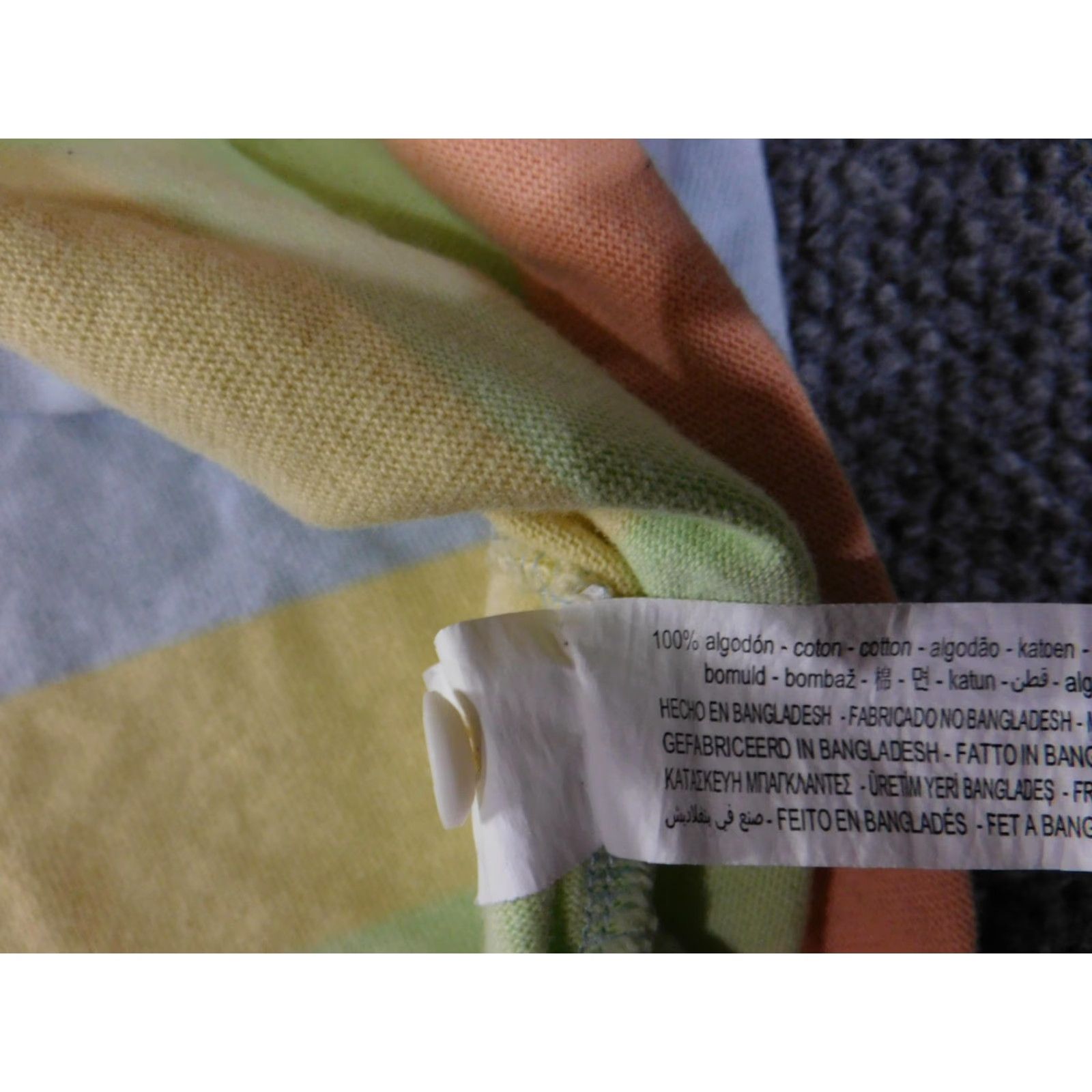 Zara ZARA Shirt Mens Medium Pastel Multicolor Stripe Rugby Polo Long Sleeve Cotton Size US M / EU 48-50 / 2 - 6 Thumbnail
