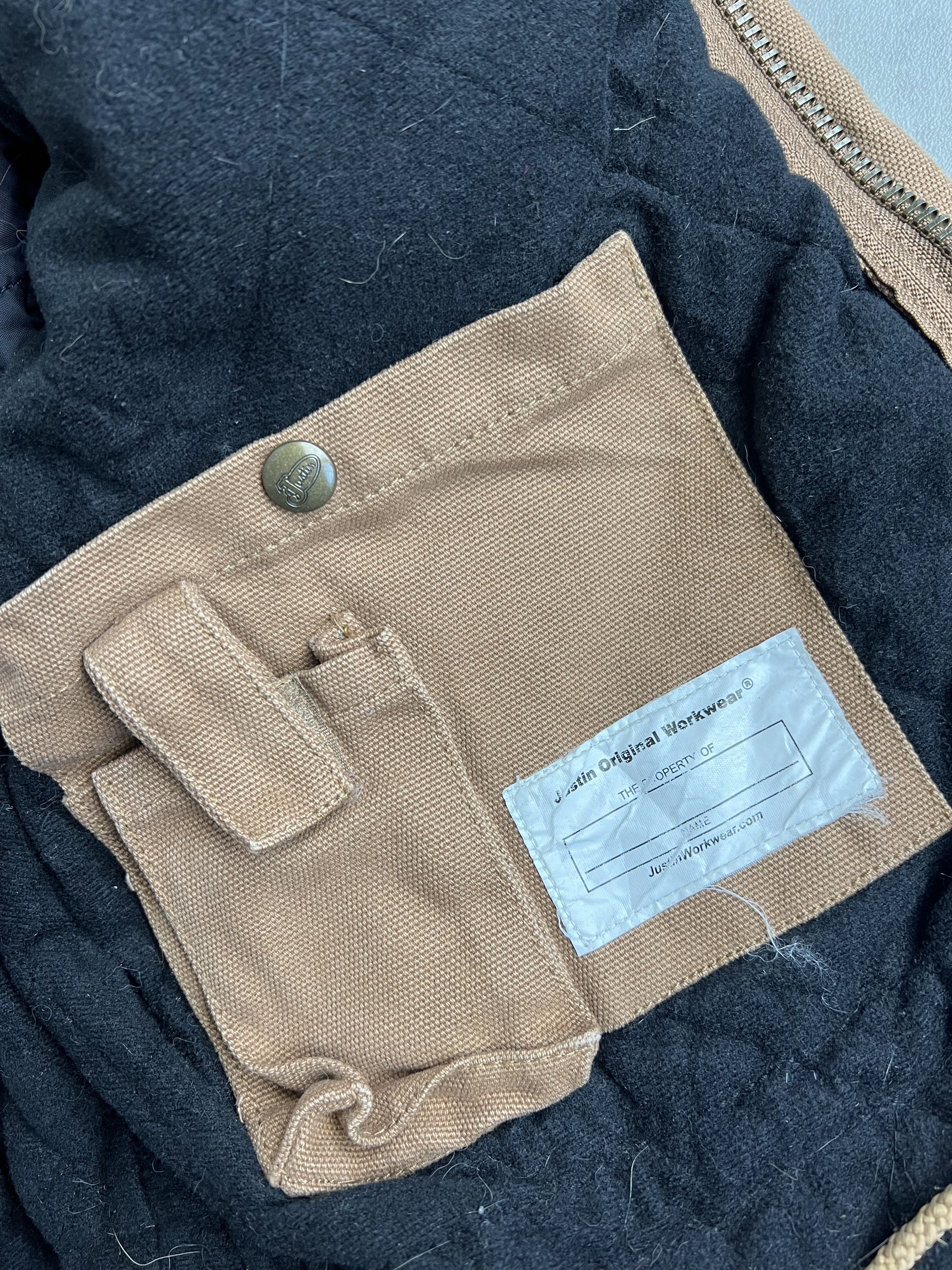 Vintage JUSTIN WORKWEAR HEAVY JACKET BROWN Size US M / EU 48-50 / 2 - 6 Thumbnail