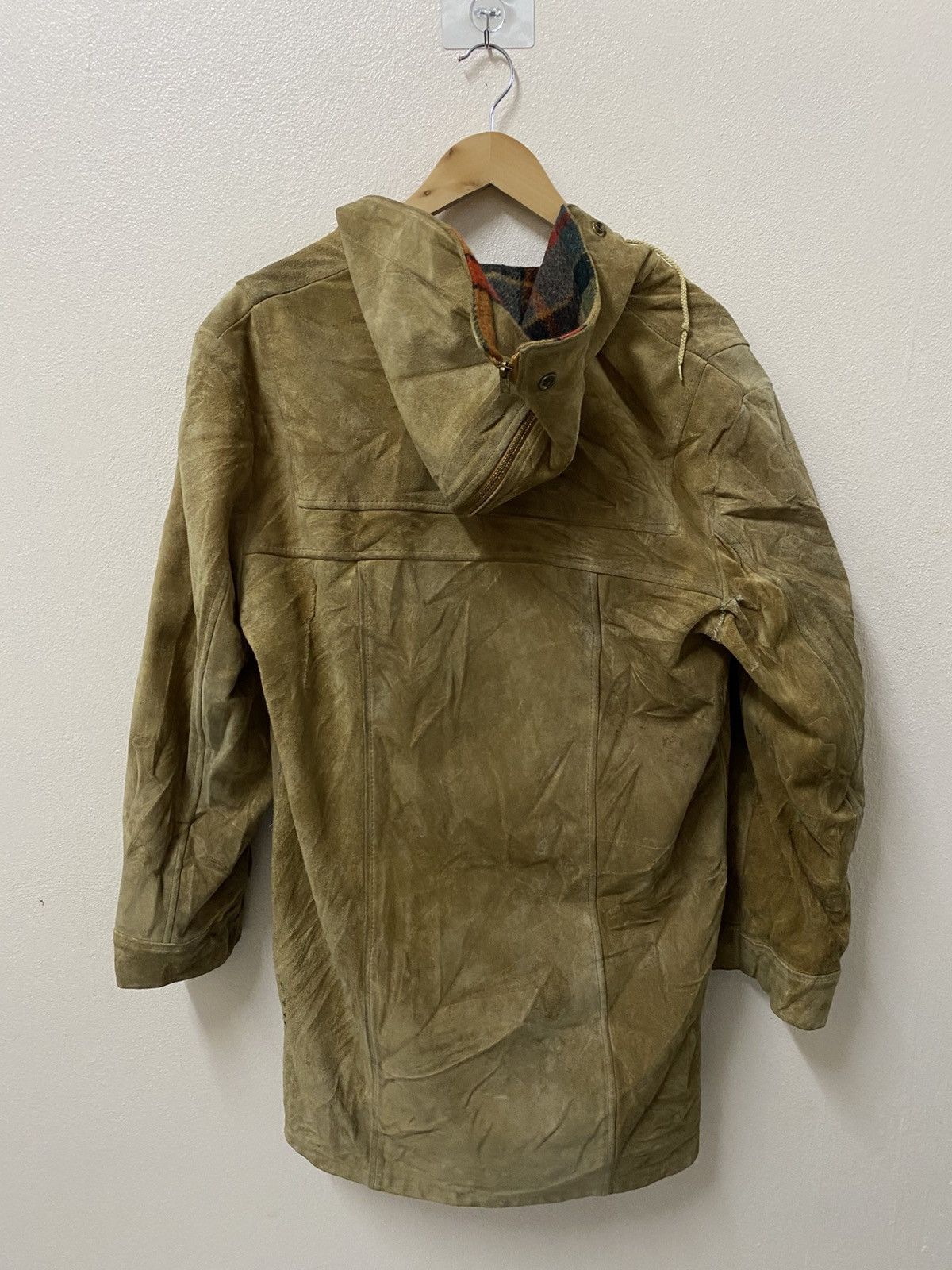 London Fog Vintage 70s London Fog Suede Split-Hood Parka | Talon Zip Size US L / EU 52-54 / 3 - 2 Thumbnail