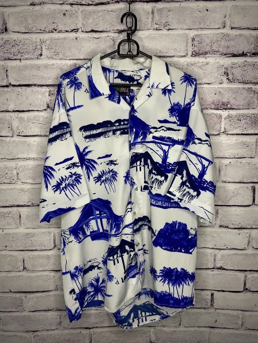 O'Neill 🌊Mens Shirt Short Sleeve Oneill Size M Blue 🌊 Size US XL / EU 56 / 4 - 1 Thumbnail