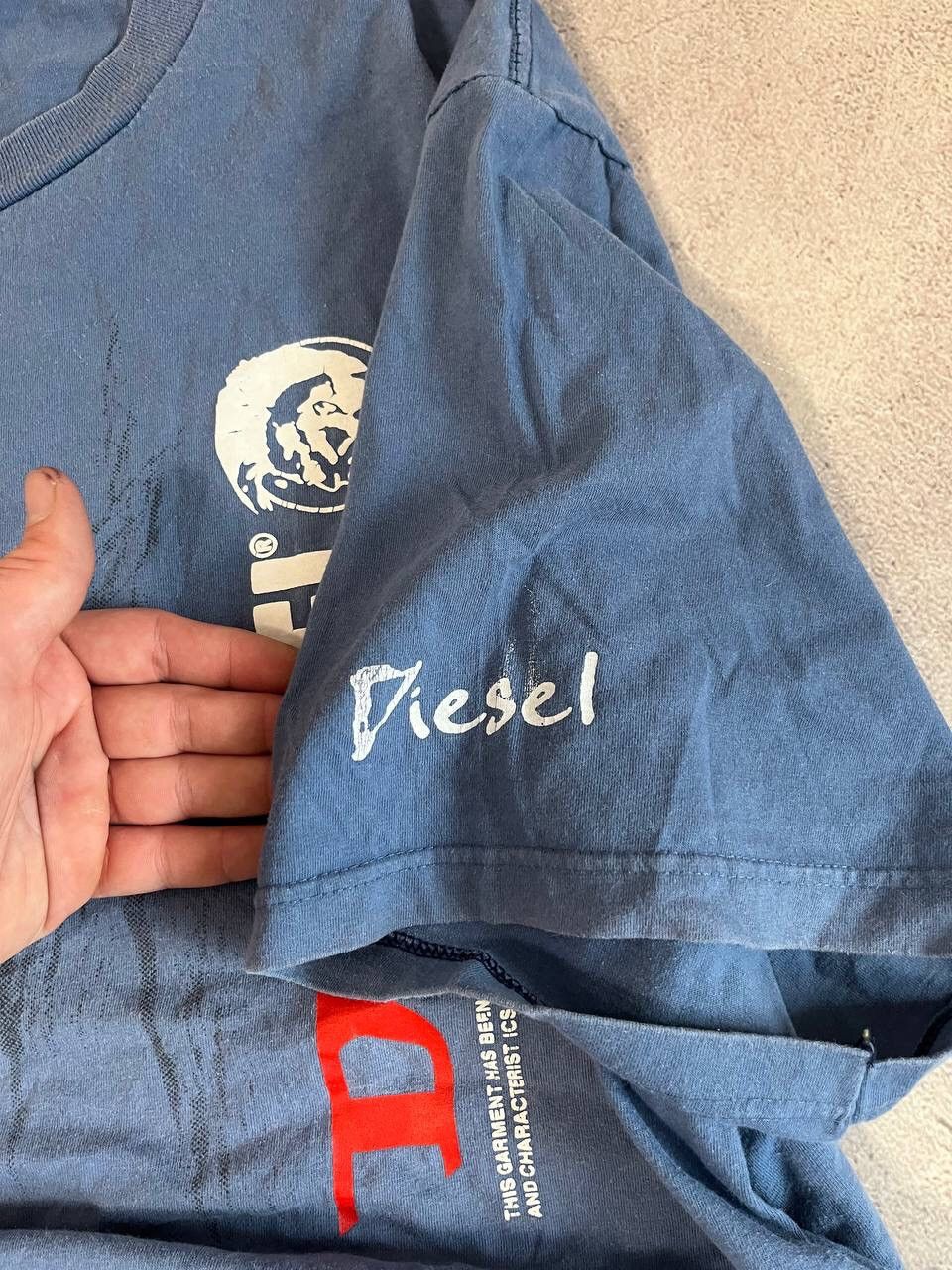 Diesel × Japanese Brand × Vintage Diesel Faded Reversible Logo T shirt Size US XXL / EU 58 / 5 - 6 Thumbnail