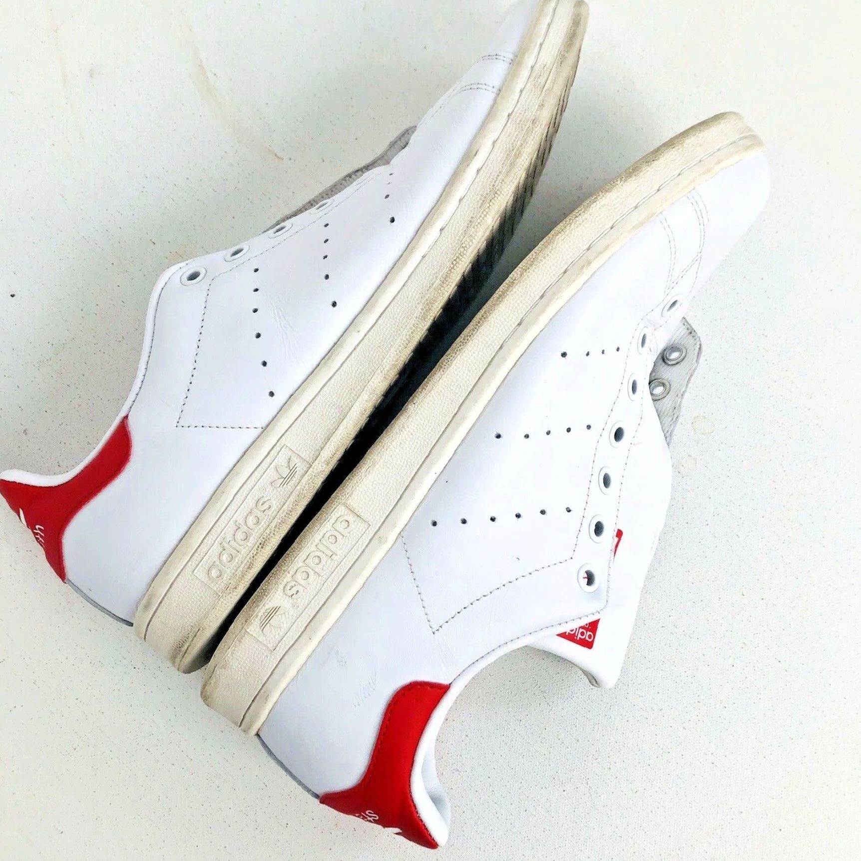 Adidas adidas Stan Smith / Mens Sz.11 Leather Sneakers Adult 11 White Leather Upper Sole 4 Size US 11 / EU 44 - 5 Thumbnail