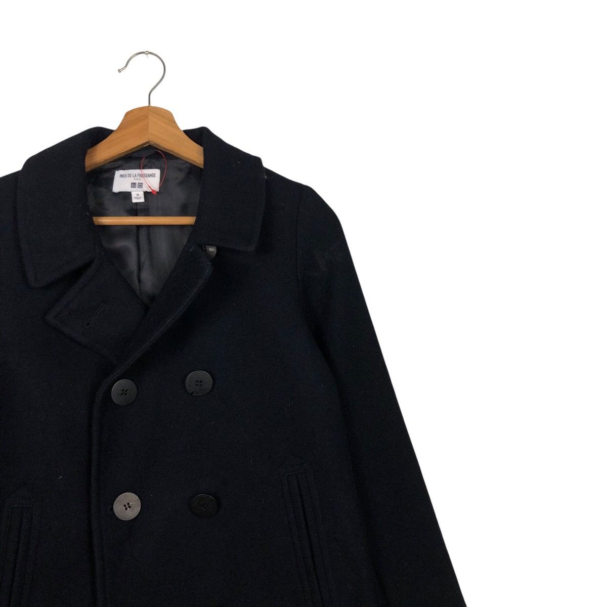 Japanese Brand 📌Vintage Wool Jacket Double Breast Ines De La Fressange Size US M / EU 48-50 / 2 - 7 Thumbnail