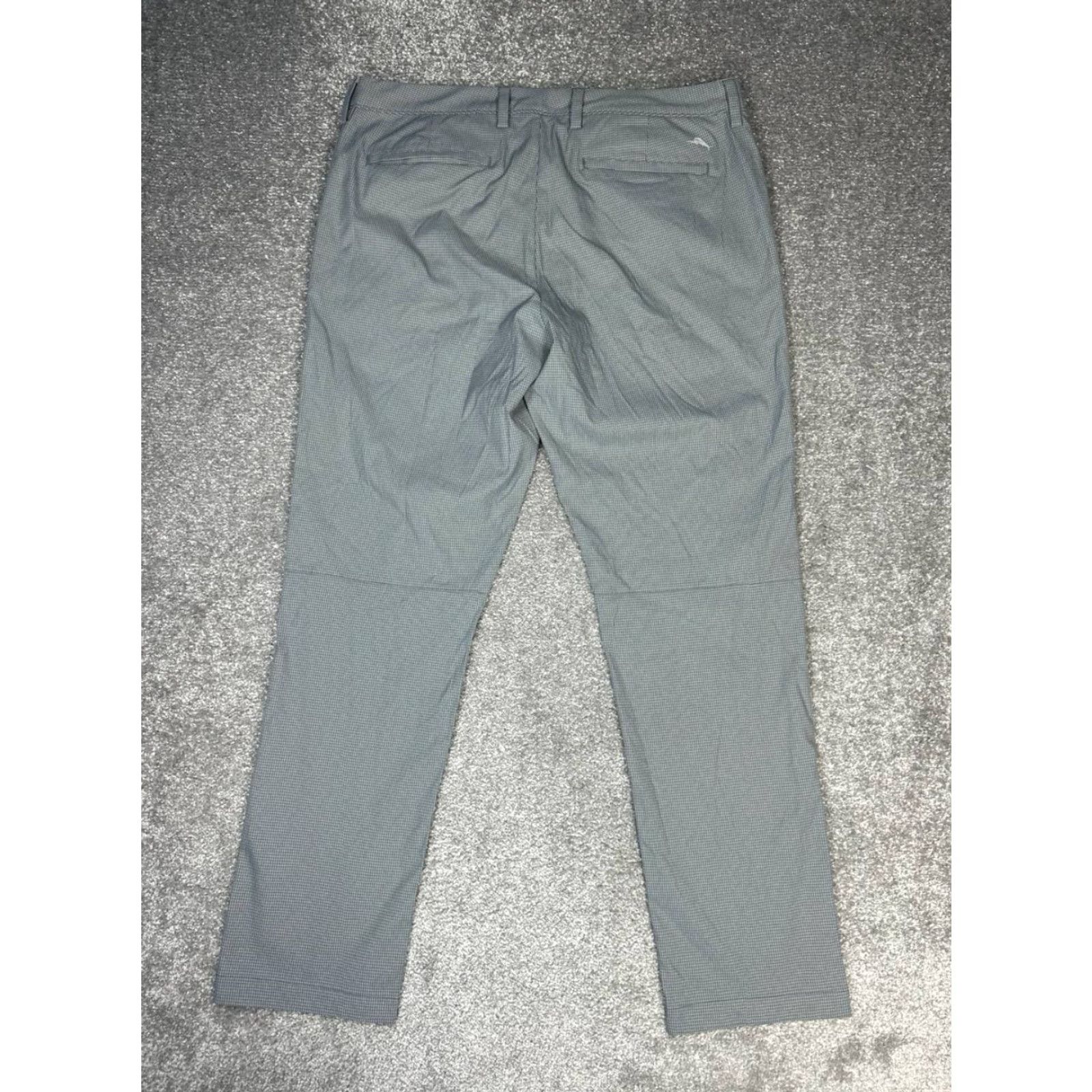 Tommy Bahama Tommy Bahama Performance Chino Pants Mens 36x32 Gray Check Straight Leg Size US 36 / EU 52 - 2 Thumbnail