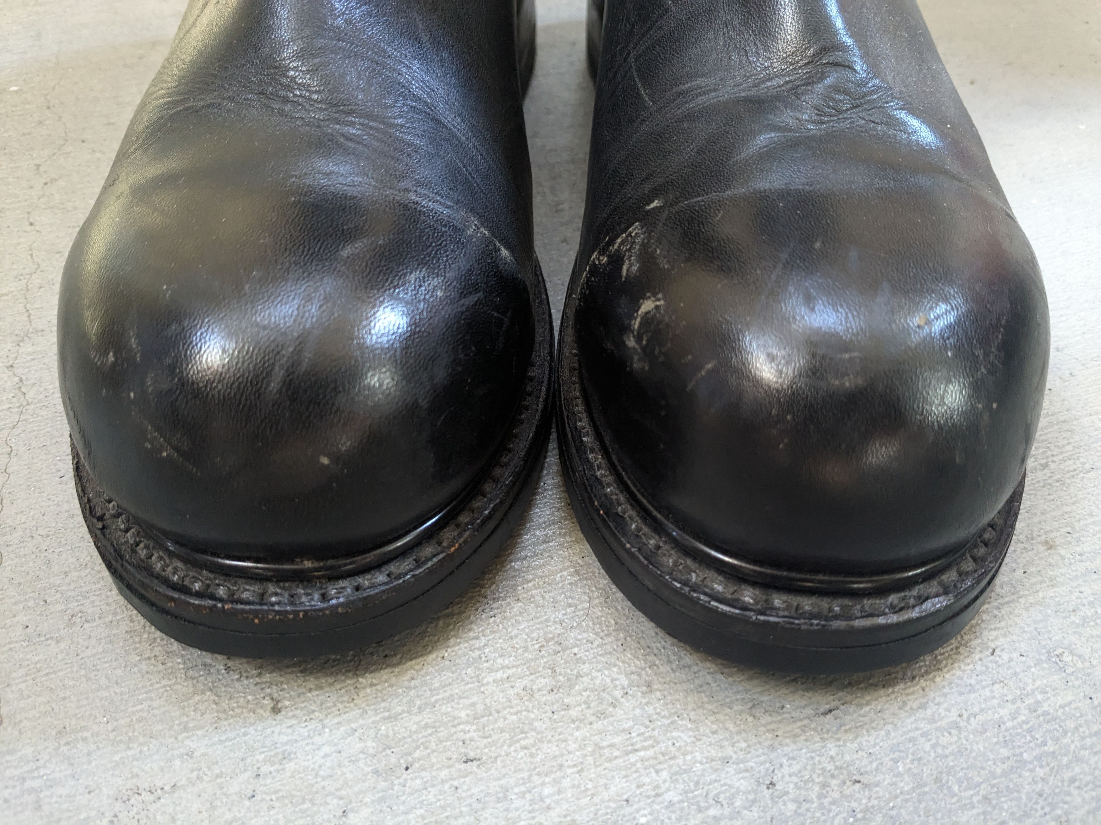 Genuine Leather Vintage Chelsea Boots Black Leather 11 Mexico Steel Toe Size US 11 / EU 44 - 2 Thumbnail