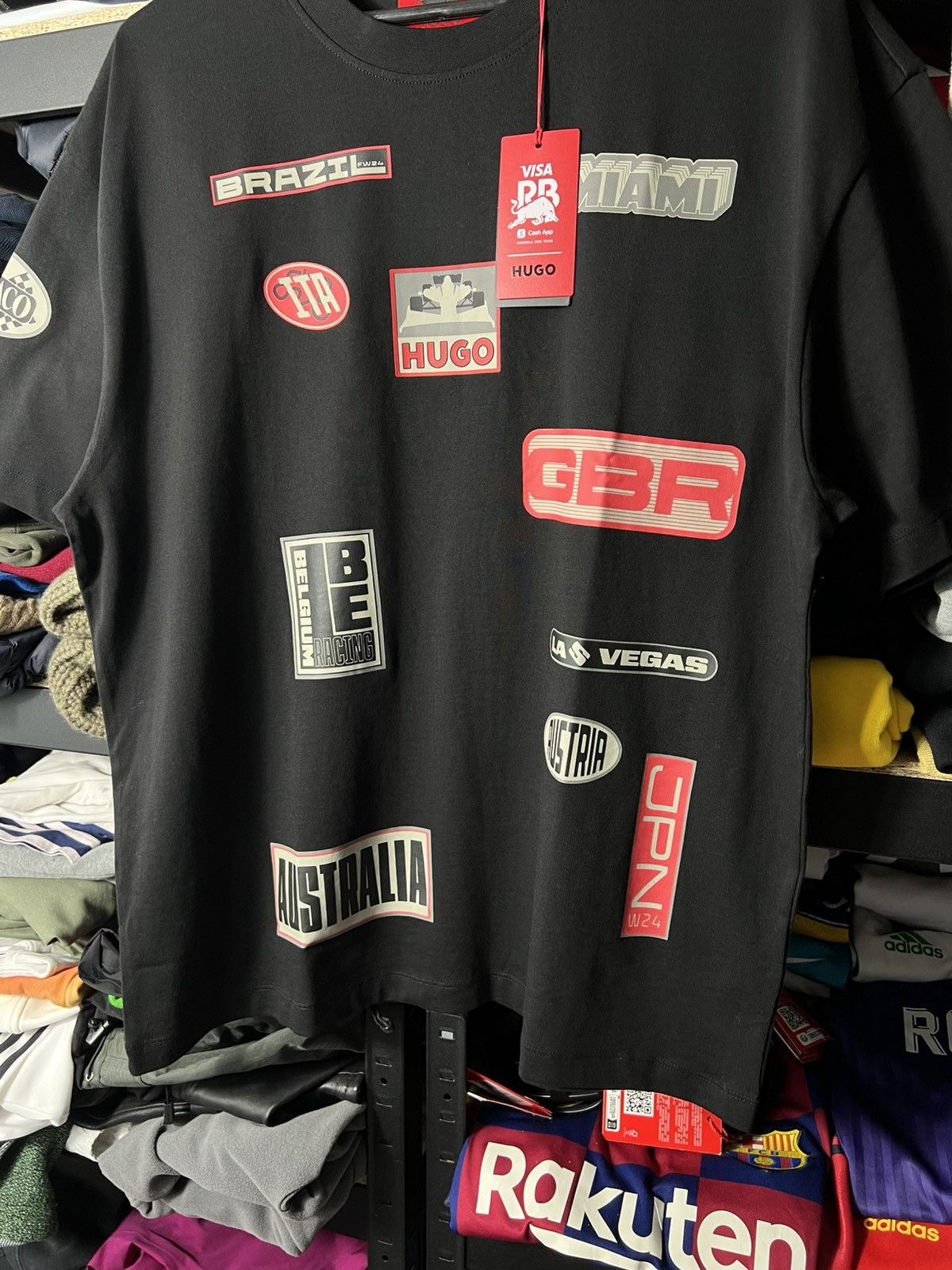Hugo HUGO x Red Bull Racing Graphic Logo T-Shirt Black Size L NWT Size US L / EU 52-54 / 3 - 10 Thumbnail