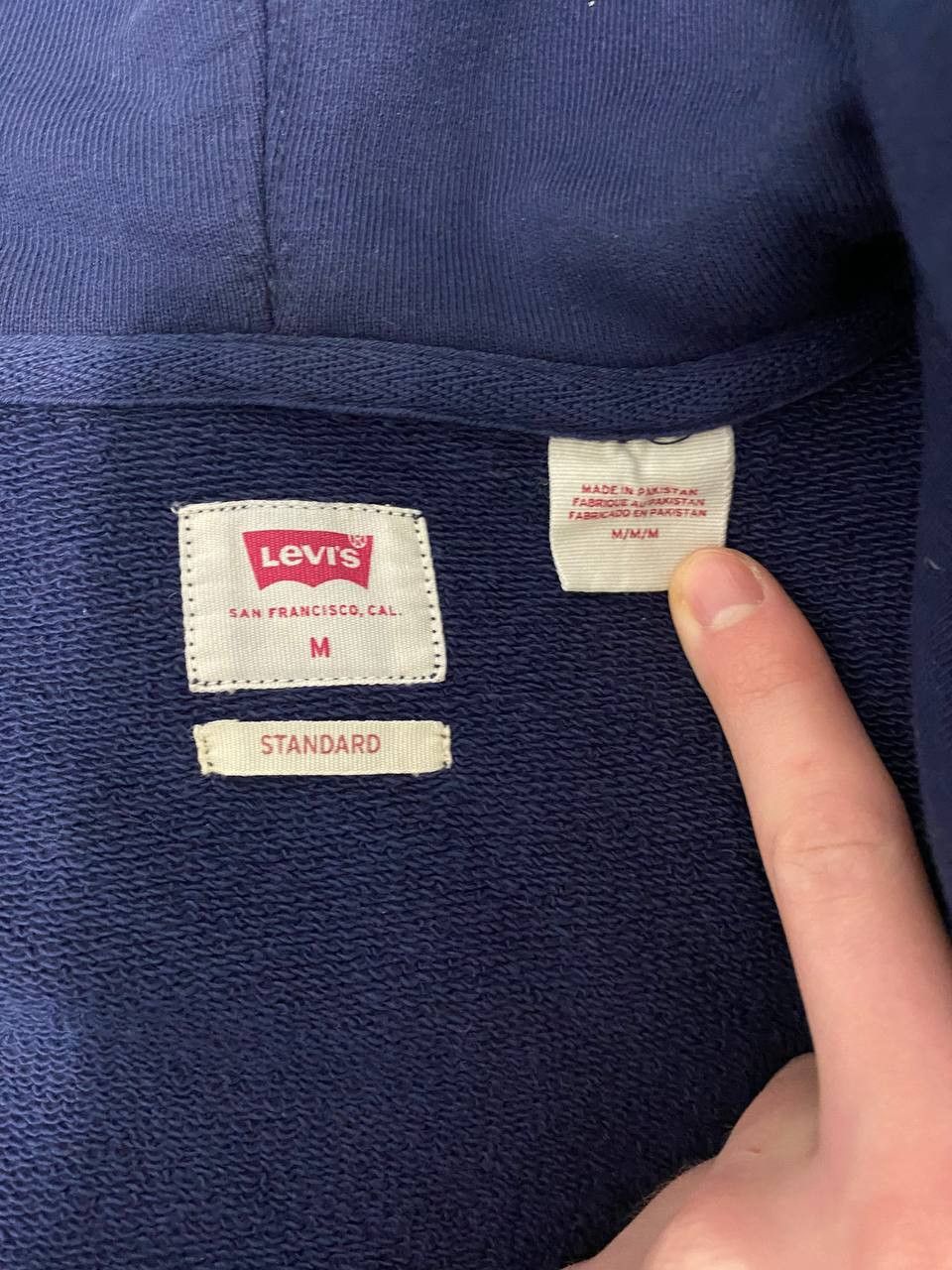 Levi's Levis original zip-up hoodie / M size Size US M / EU 48-50 / 2 - 3 Thumbnail